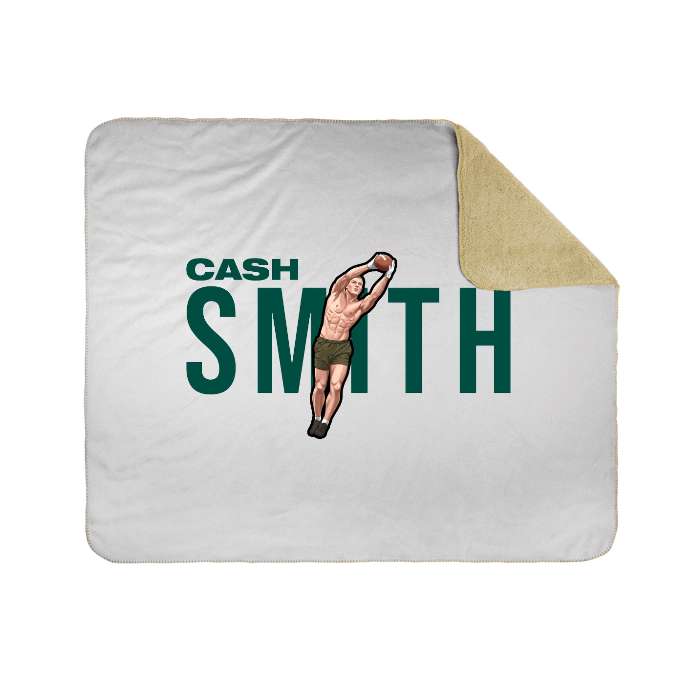 Throw Blanket — Player Name in White