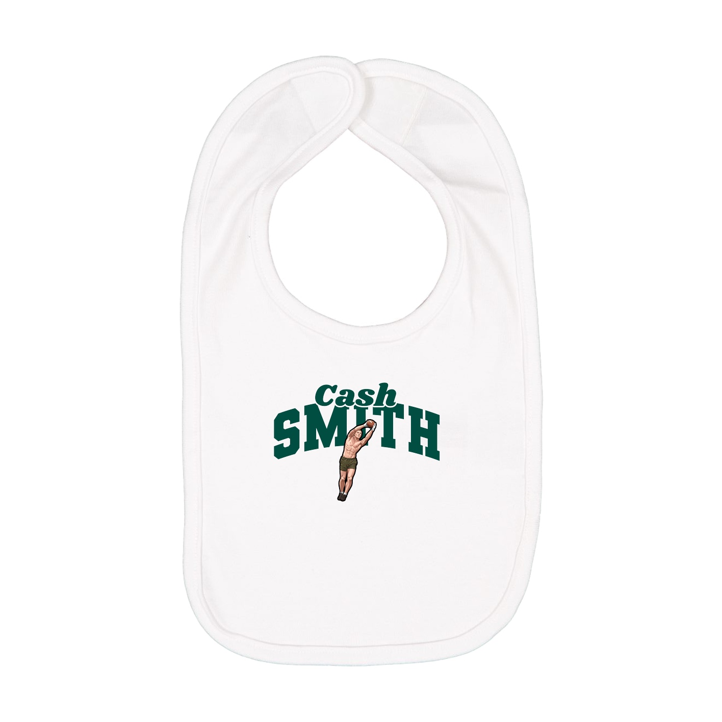 Infant Bib — Signature Arch in White