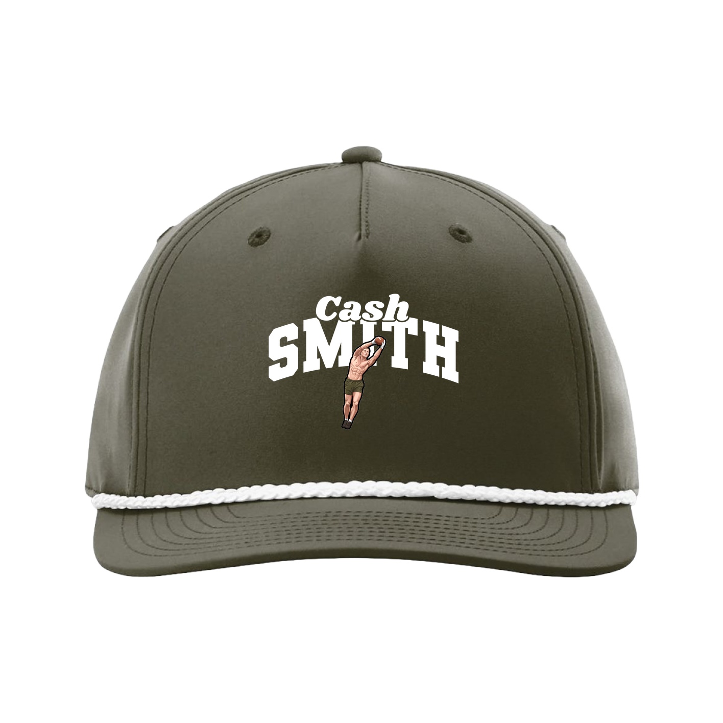 Five-Panel Classic Rope Cap — Signature Arch in Green