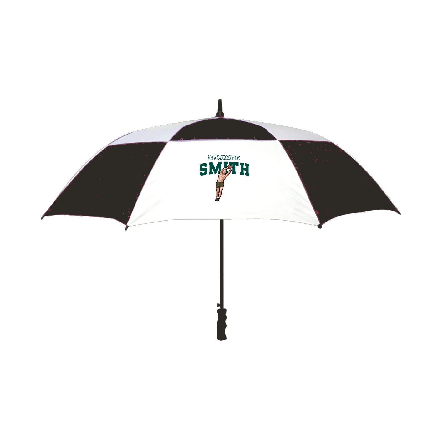 Golf Umbrella — Mothers Day Block in Black