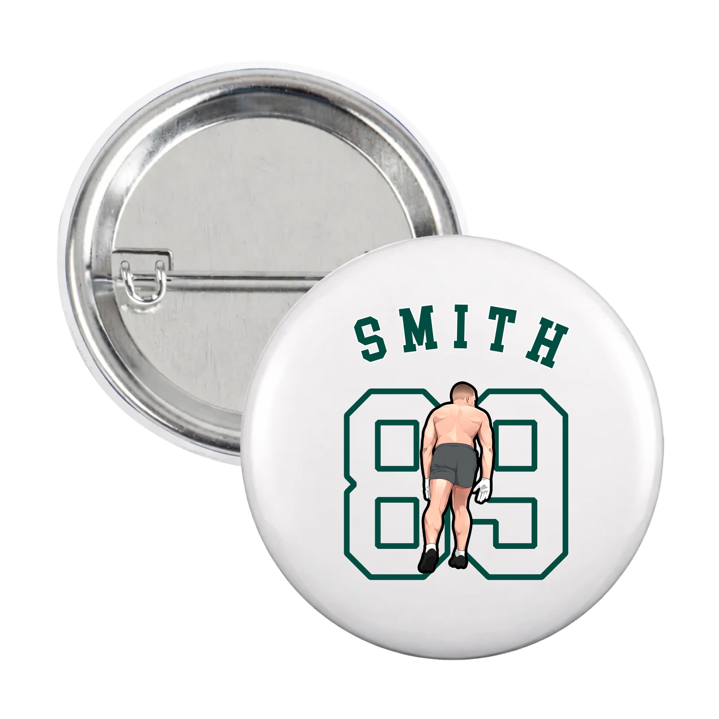 Game Day Button — Shirsey Arch in White