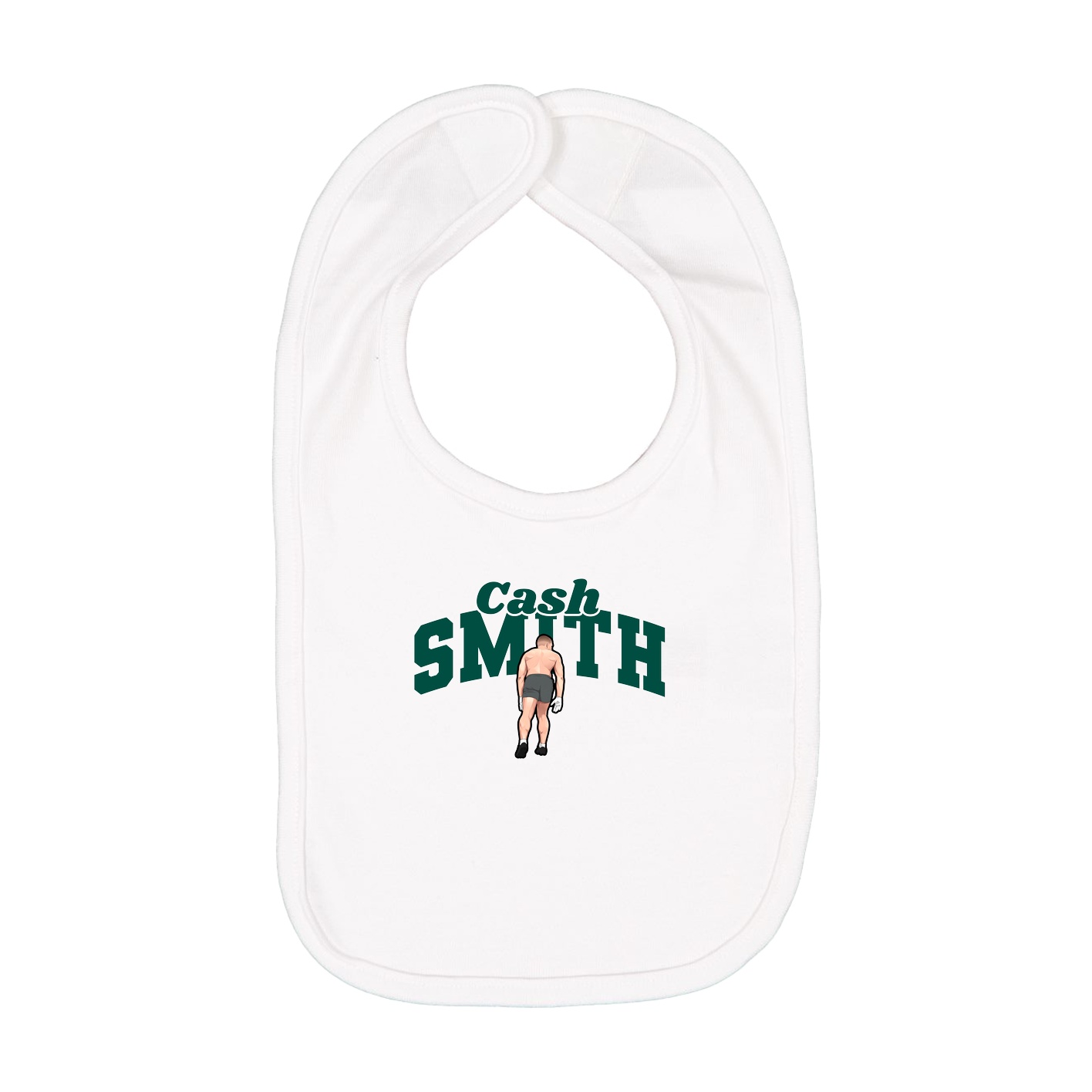 Infant Bib — Signature Arch in White