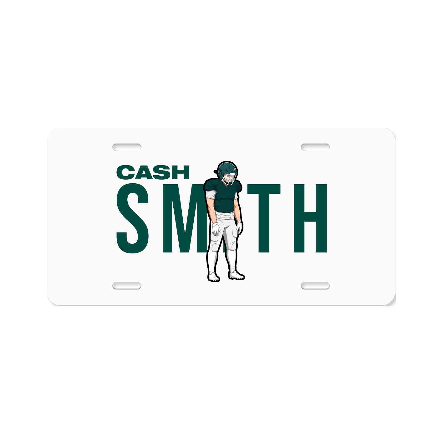 License Plate — Player Name in Classic