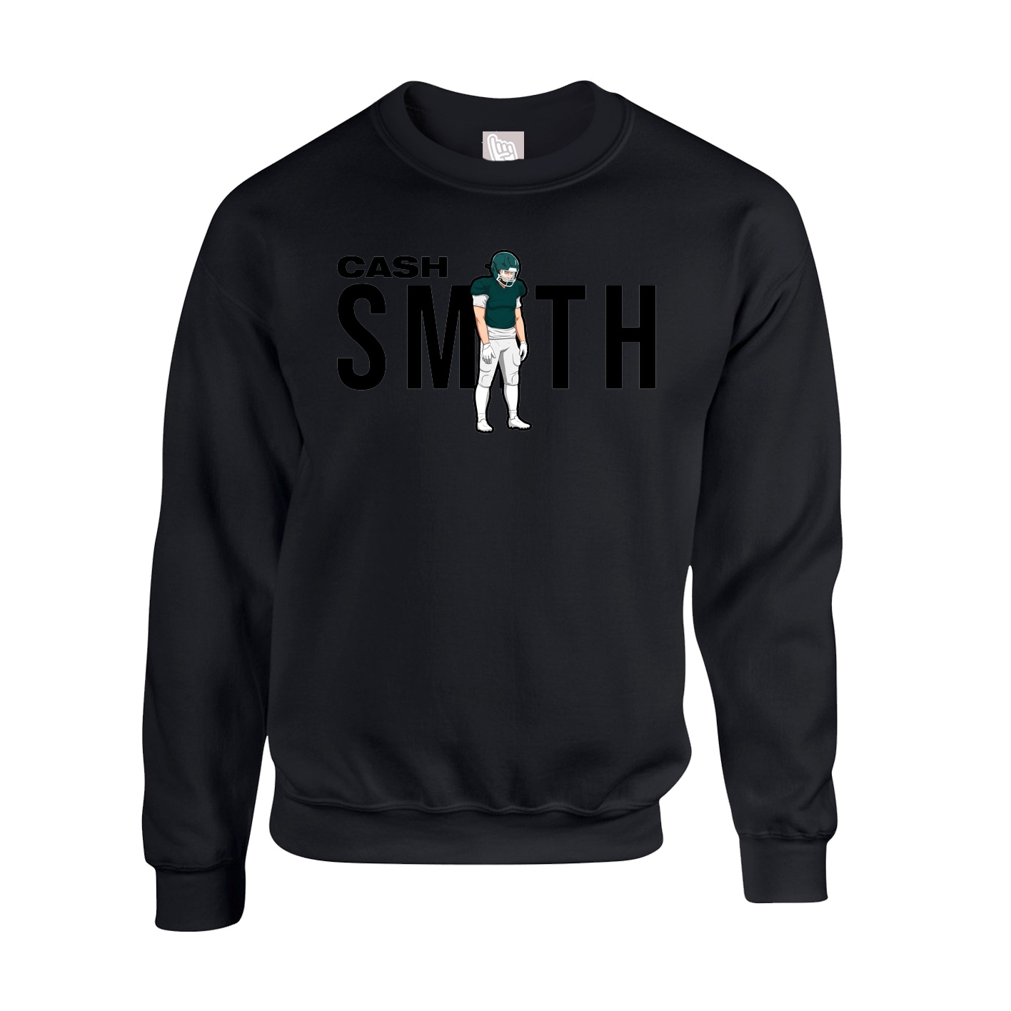 Fleece Crew — Player Name in Black