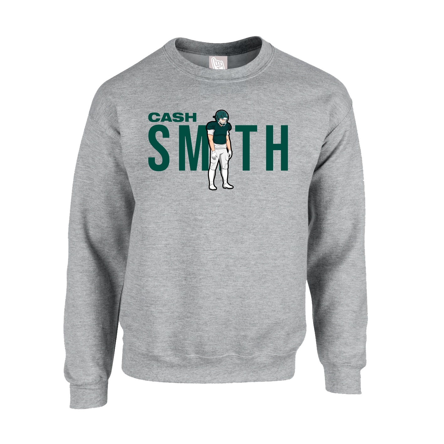 Fleece Crew — Player Name in Grey