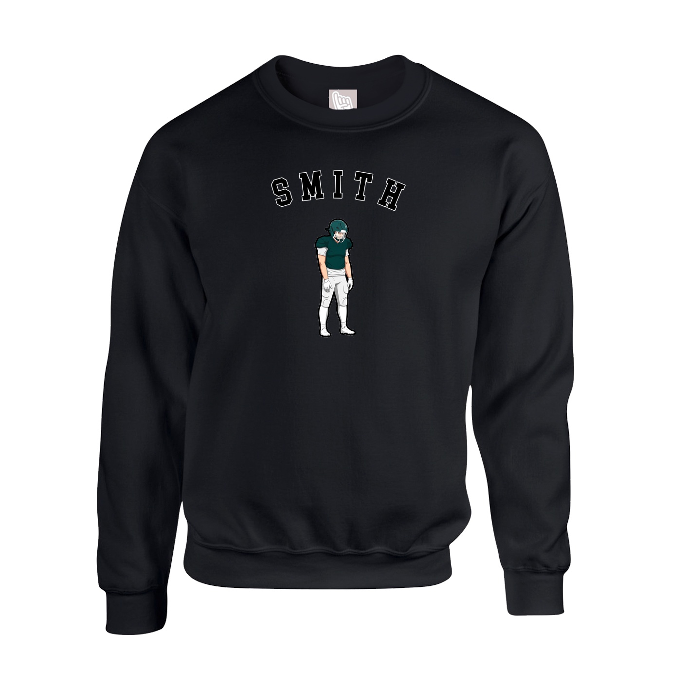 Fleece Crew — Shirsey Arch in Black