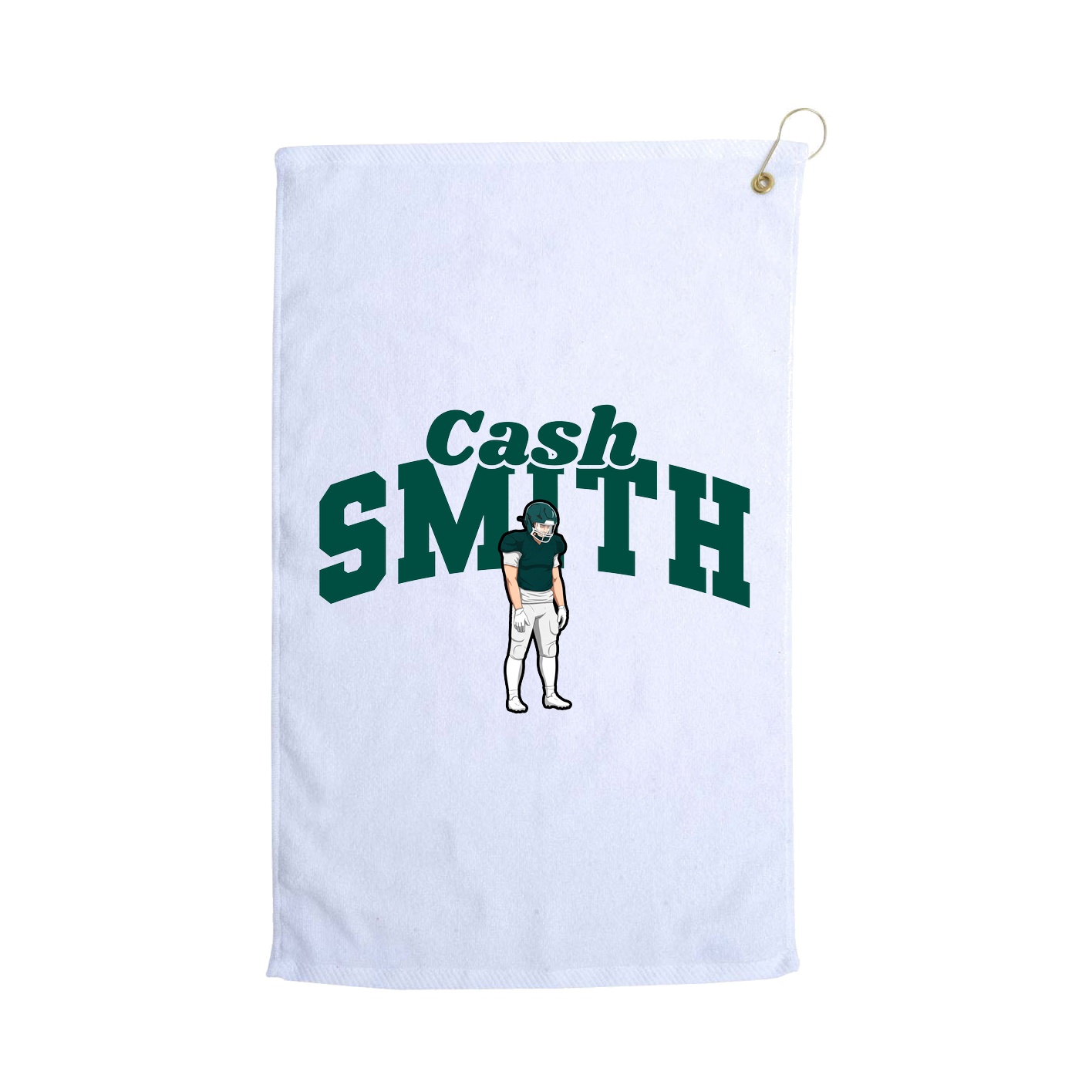 Golf Towel — Signature Arch in White
