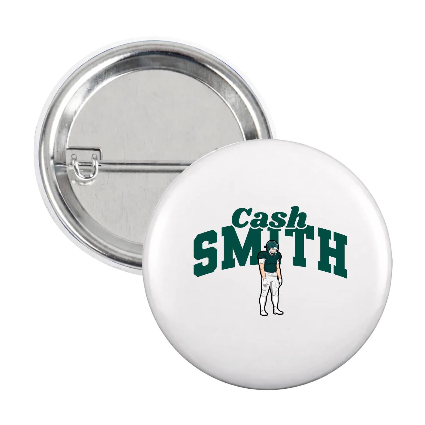 Game Day Button — Signature Arch in White