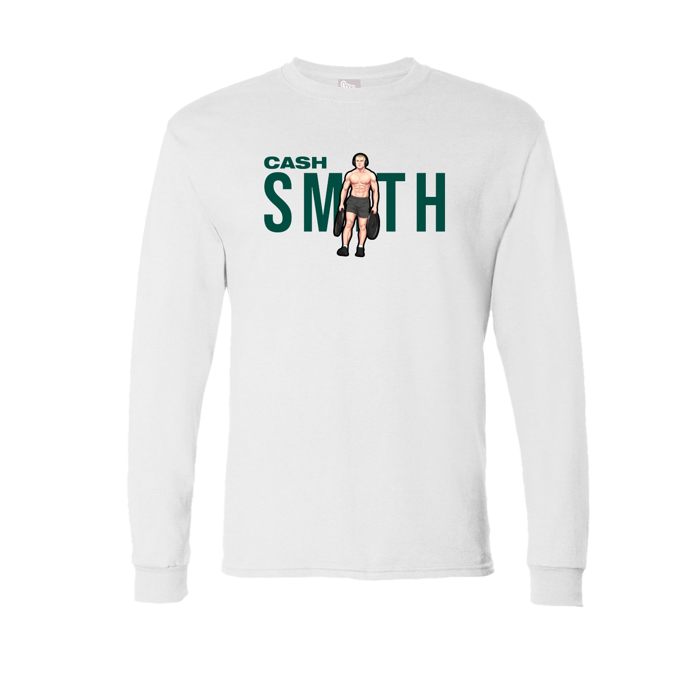 Long Sleeve Tee — Player Name in White