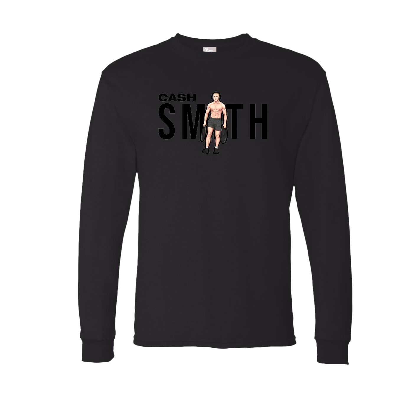 Long Sleeve Tee — Player Name in Black
