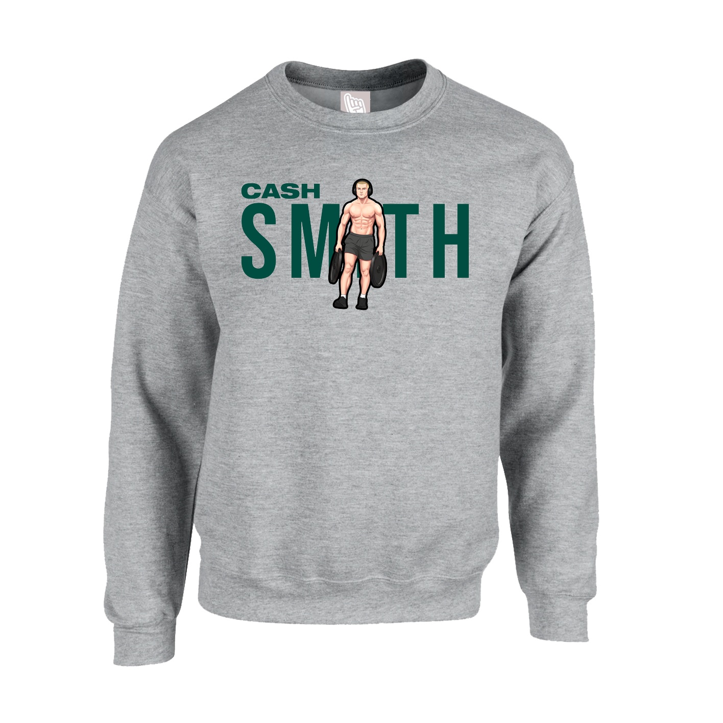 Fleece Crew — Player Name in Grey