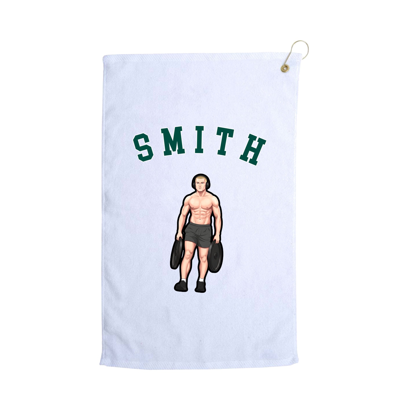 Golf Towel — Shirsey Arch in White
