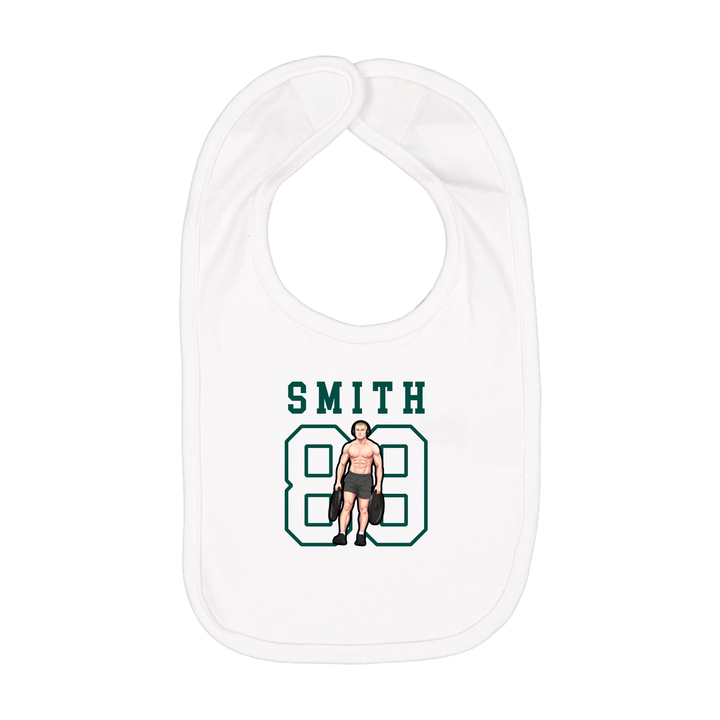 Infant Bib — Shirsey in White