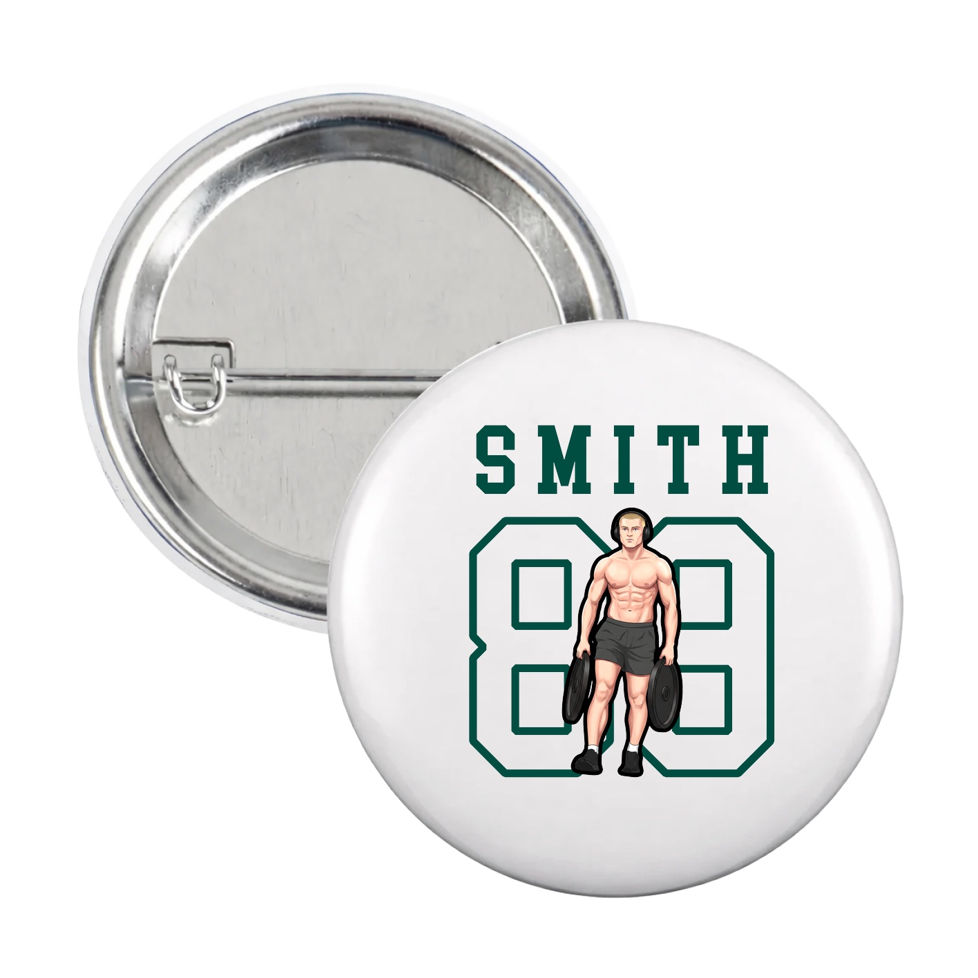 Game Day Button — Shirsey in White