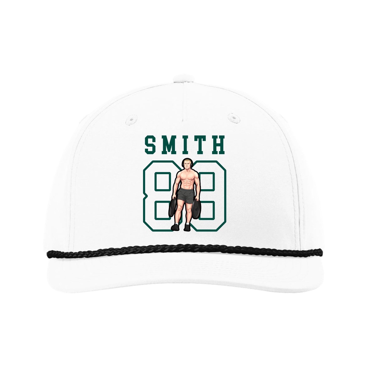 Five-Panel Classic Rope Cap — Shirsey in White