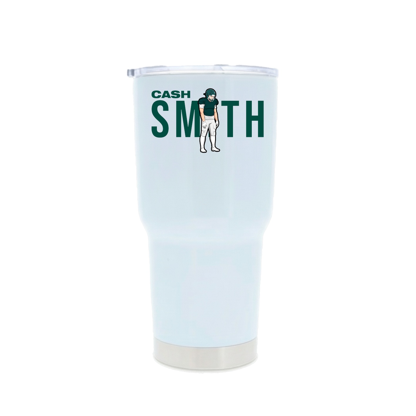 30oz Stainless Steel Tumbler — Player Name in White