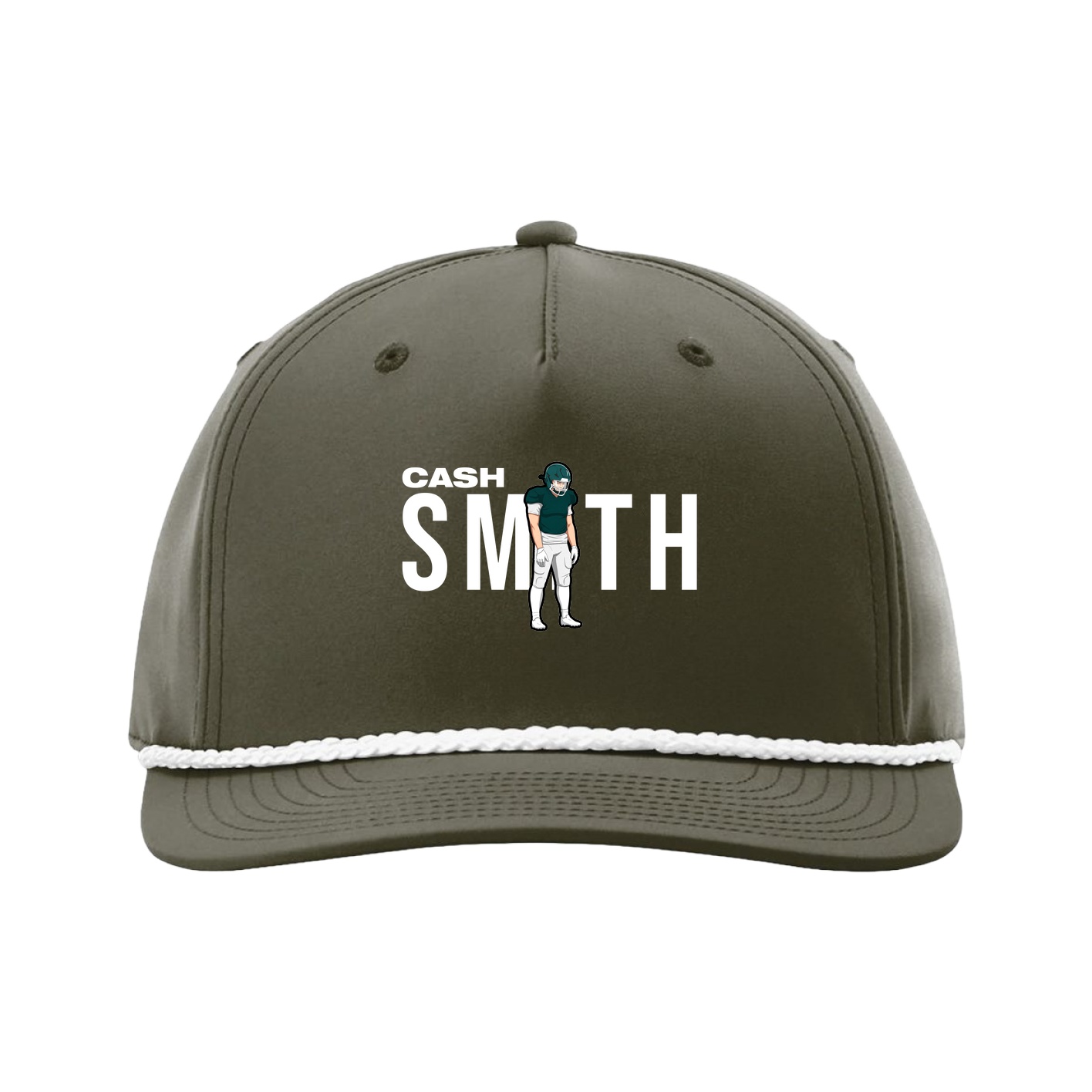 Five-Panel Classic Rope Cap — Player Name in Green