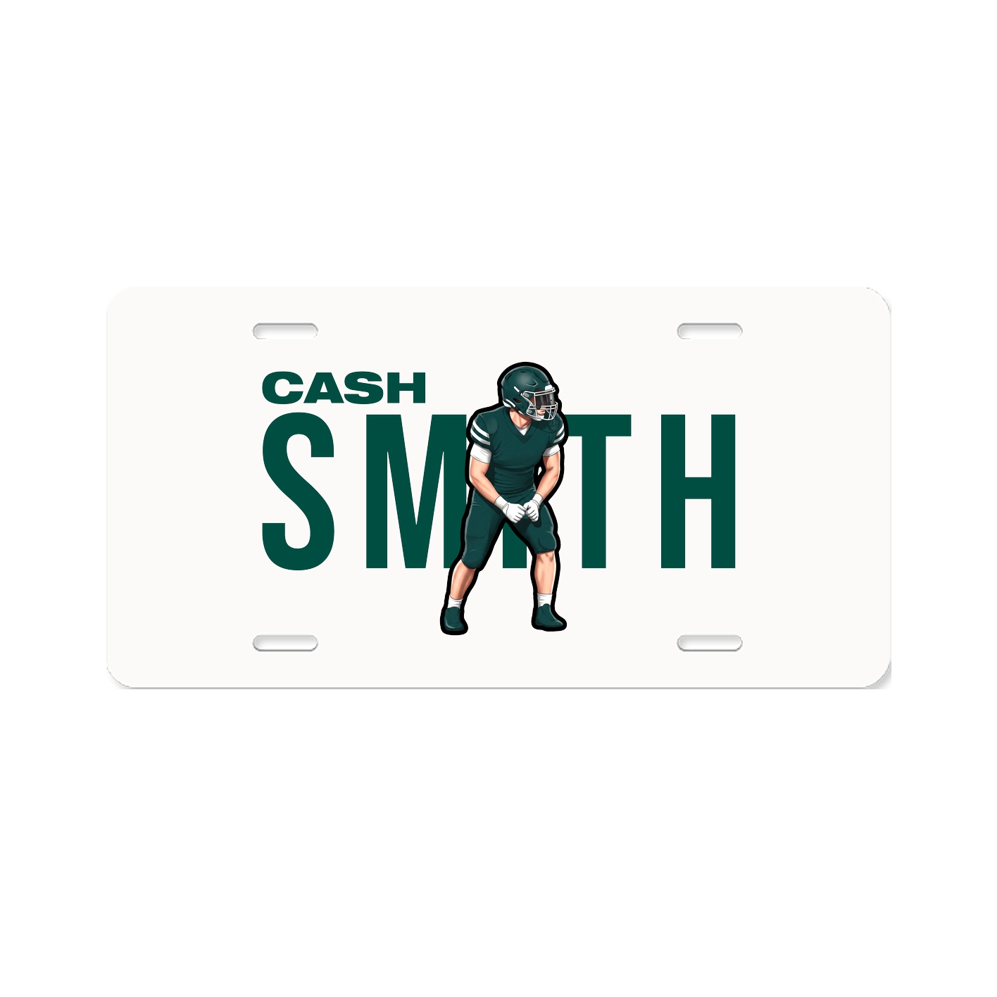 License Plate — Player Name in Classic