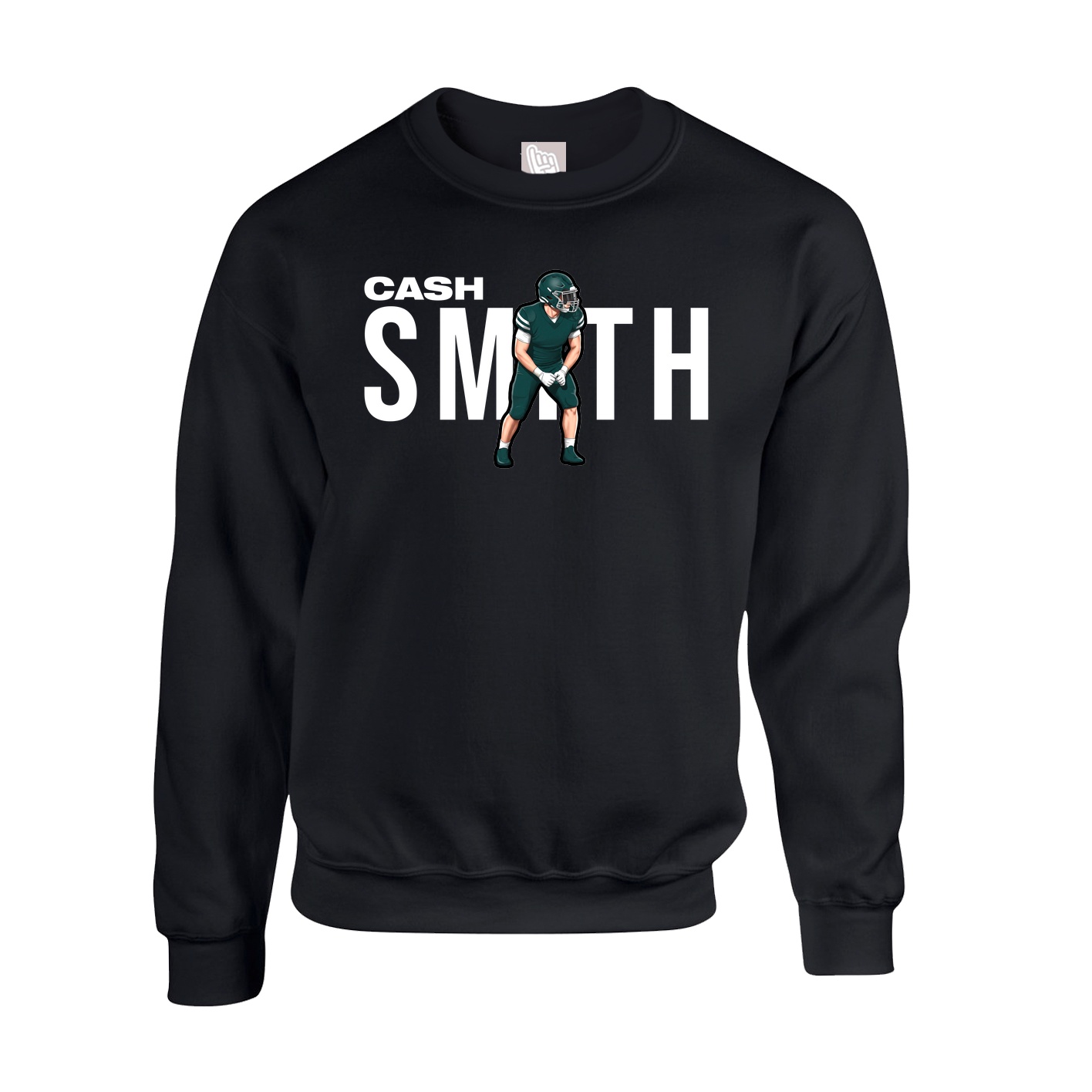 Fleece Crew — Player Name in Black