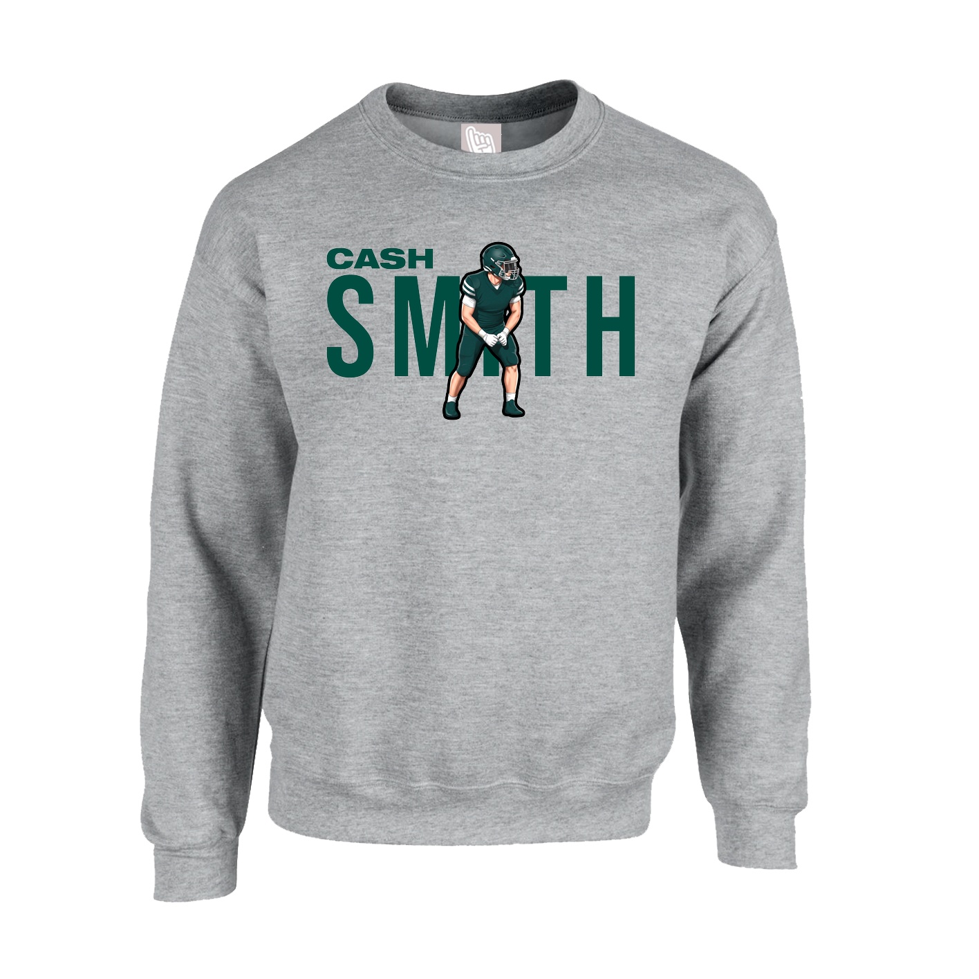 Fleece Crew — Player Name in Grey