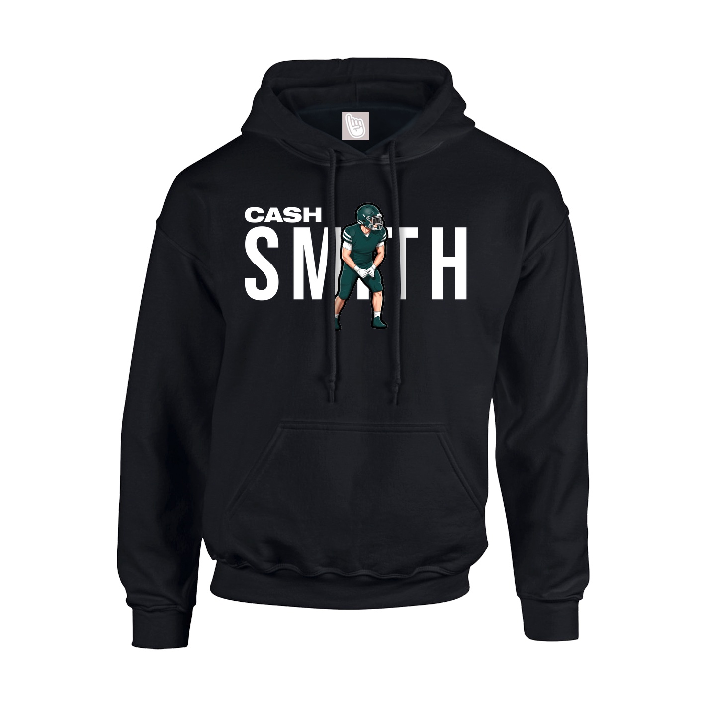 Youth Hoodie — Player Name in Black