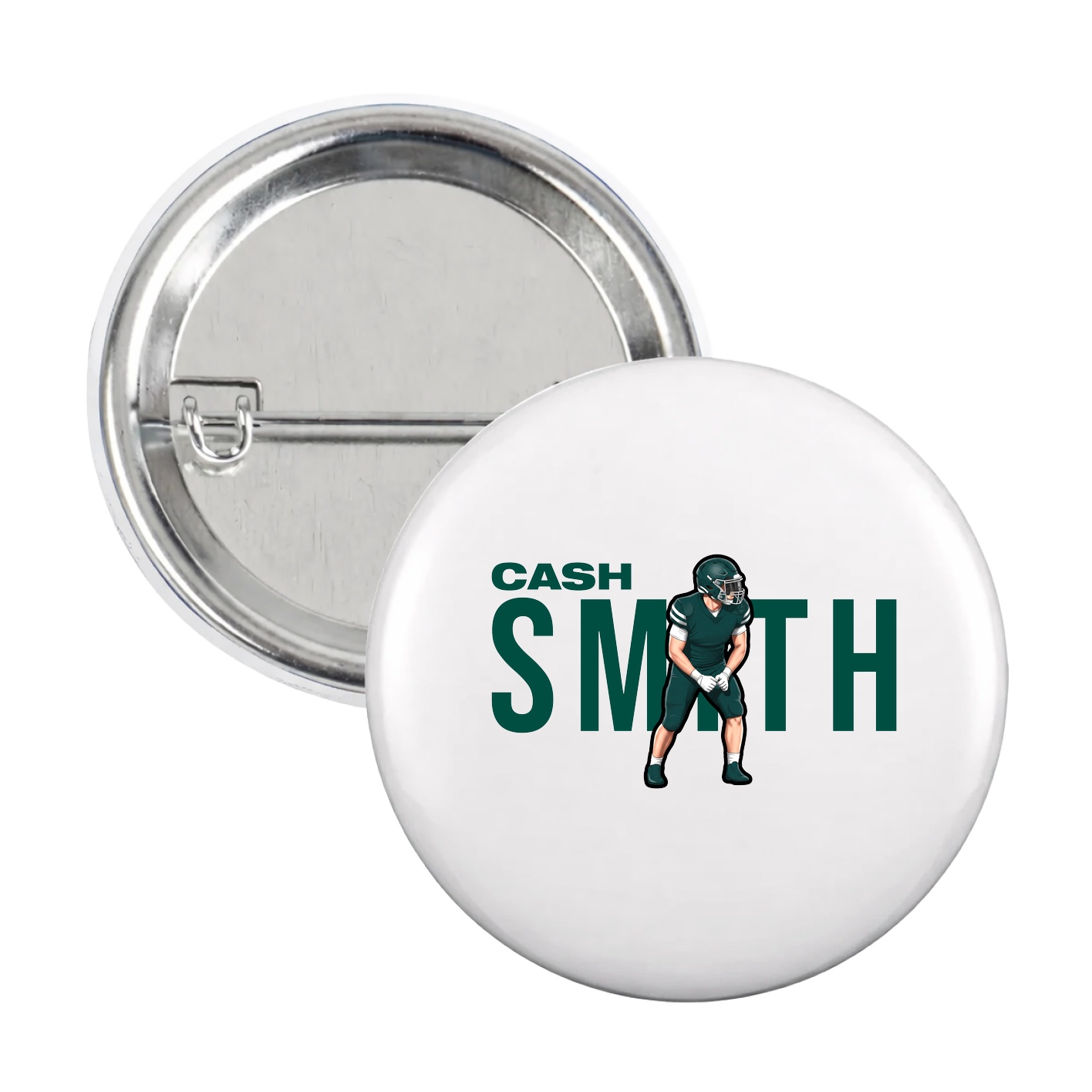 Game Day Button — Player Name in White