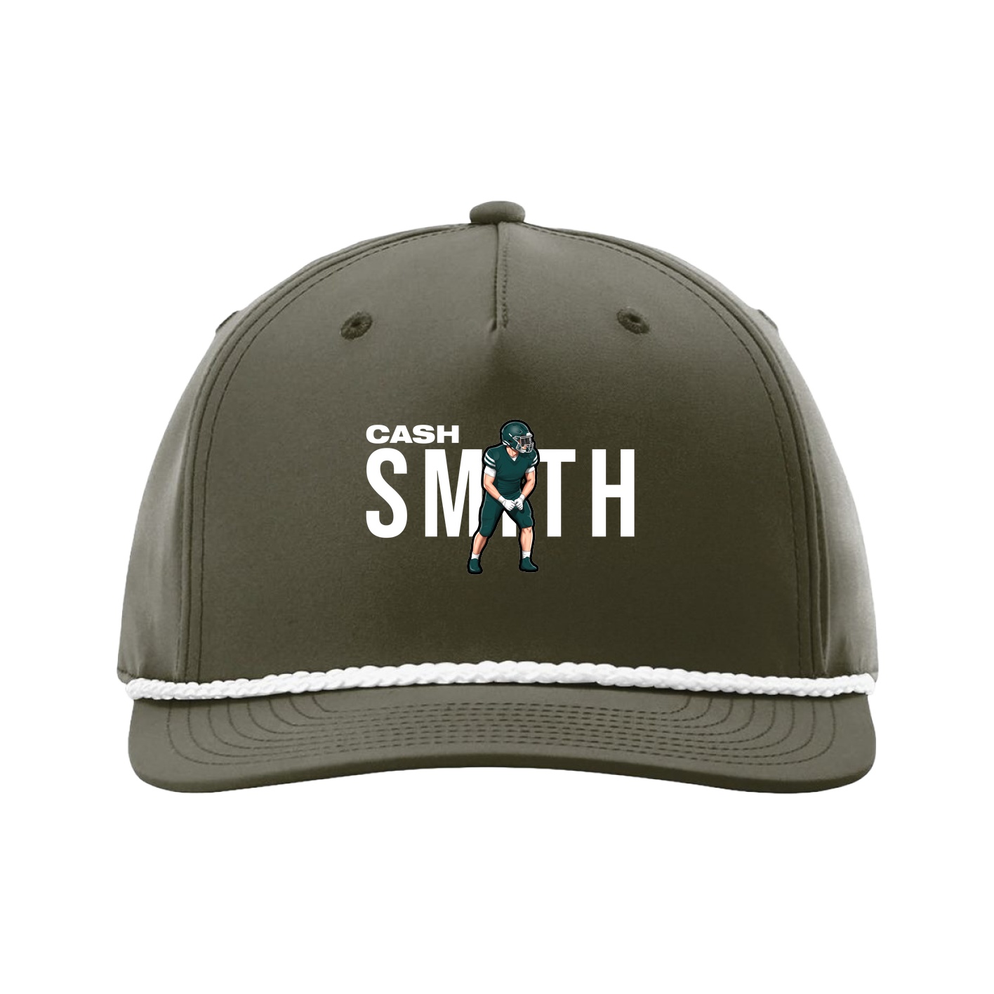 Five-Panel Classic Rope Cap — Player Name in Green