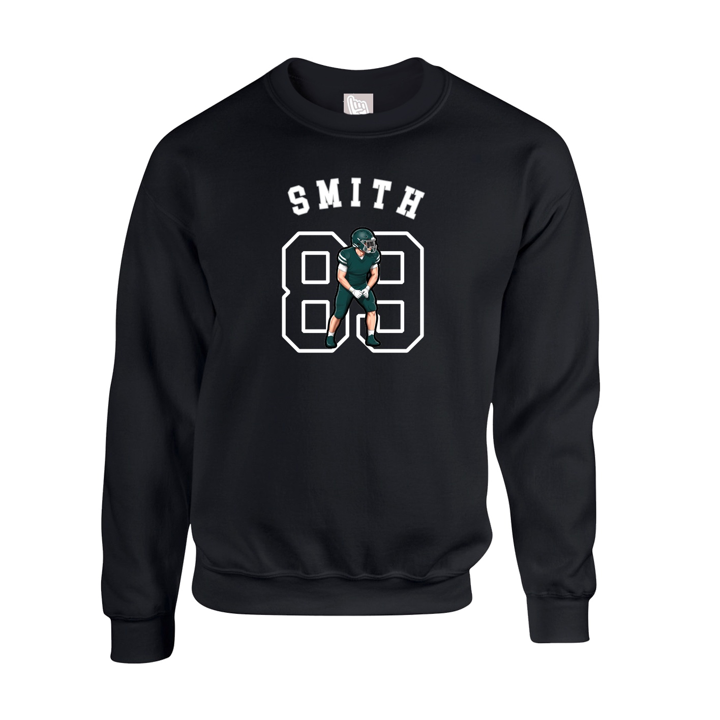 Fleece Crew — Shirsey Arch in Black
