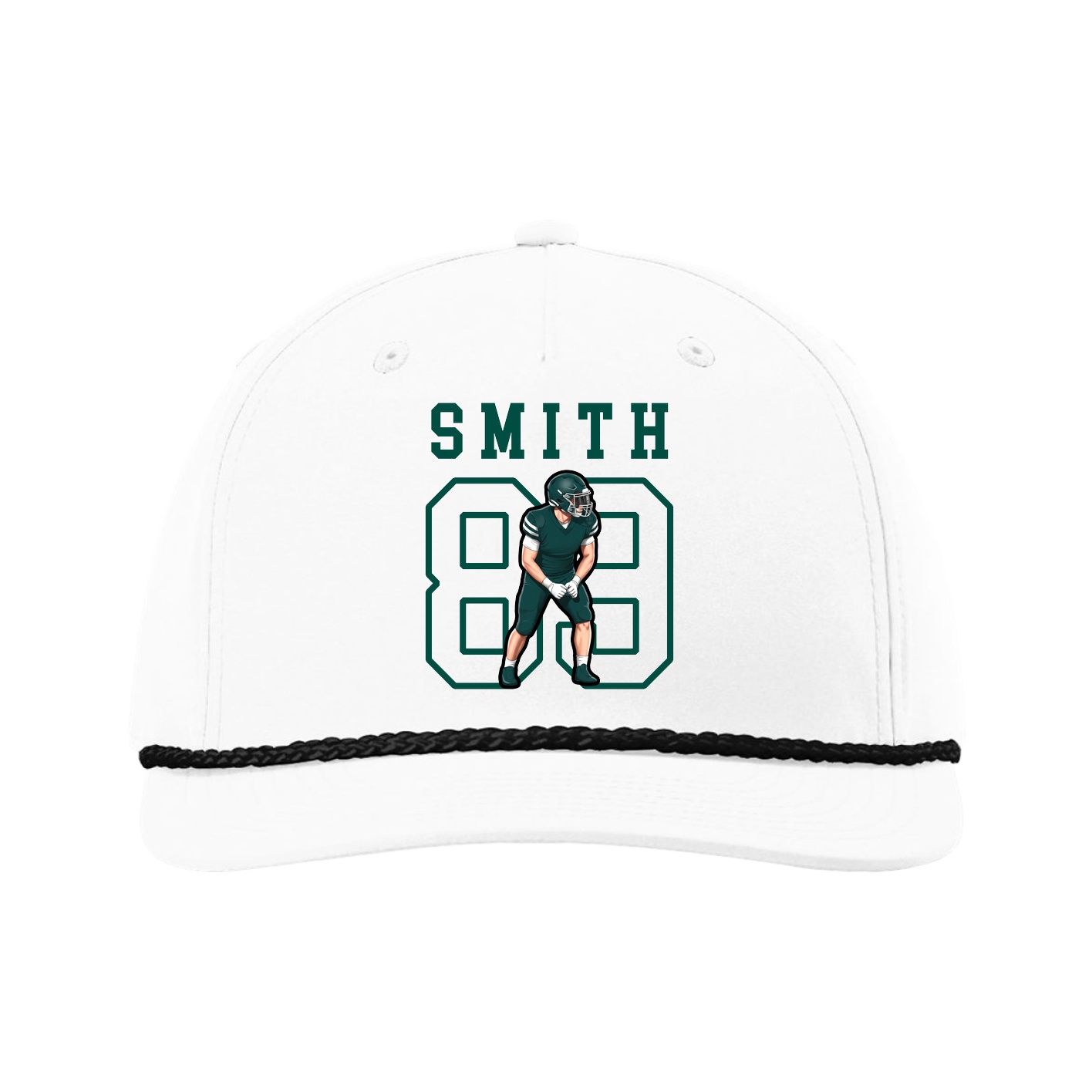 Five-Panel Classic Rope Cap — Shirsey in White