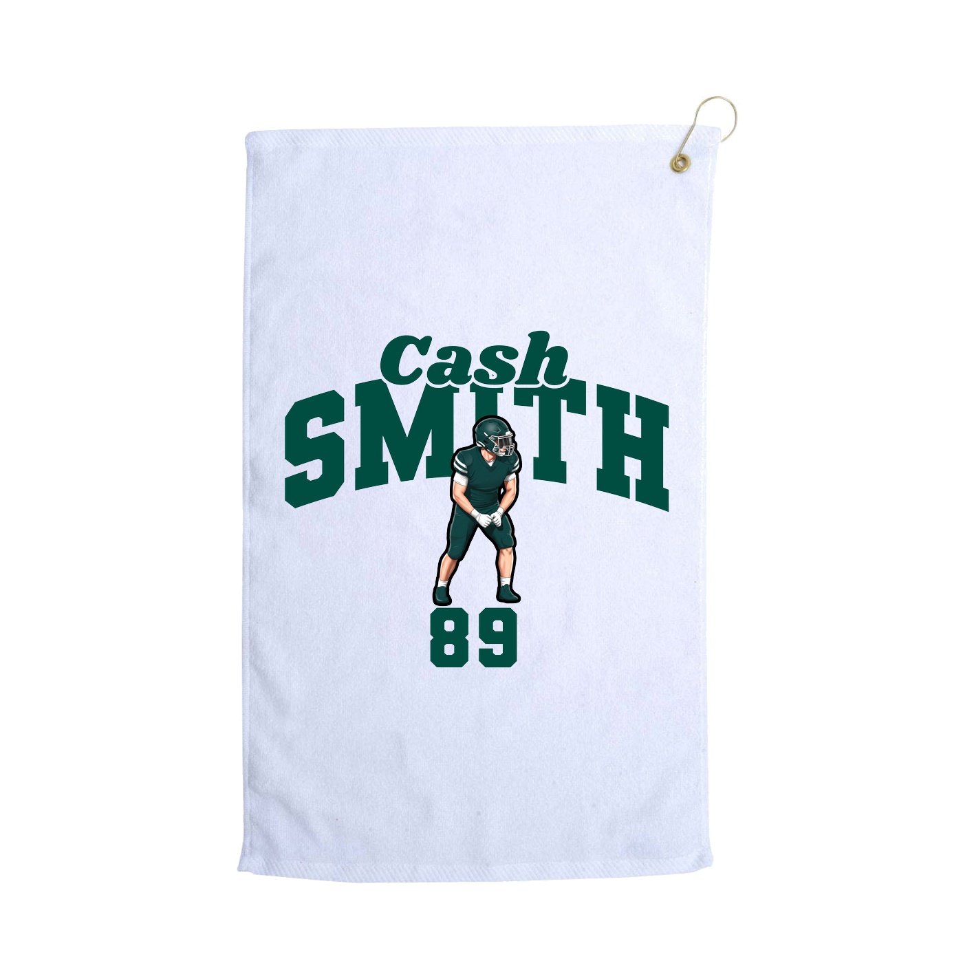 Golf Towel — Signature Arch in White