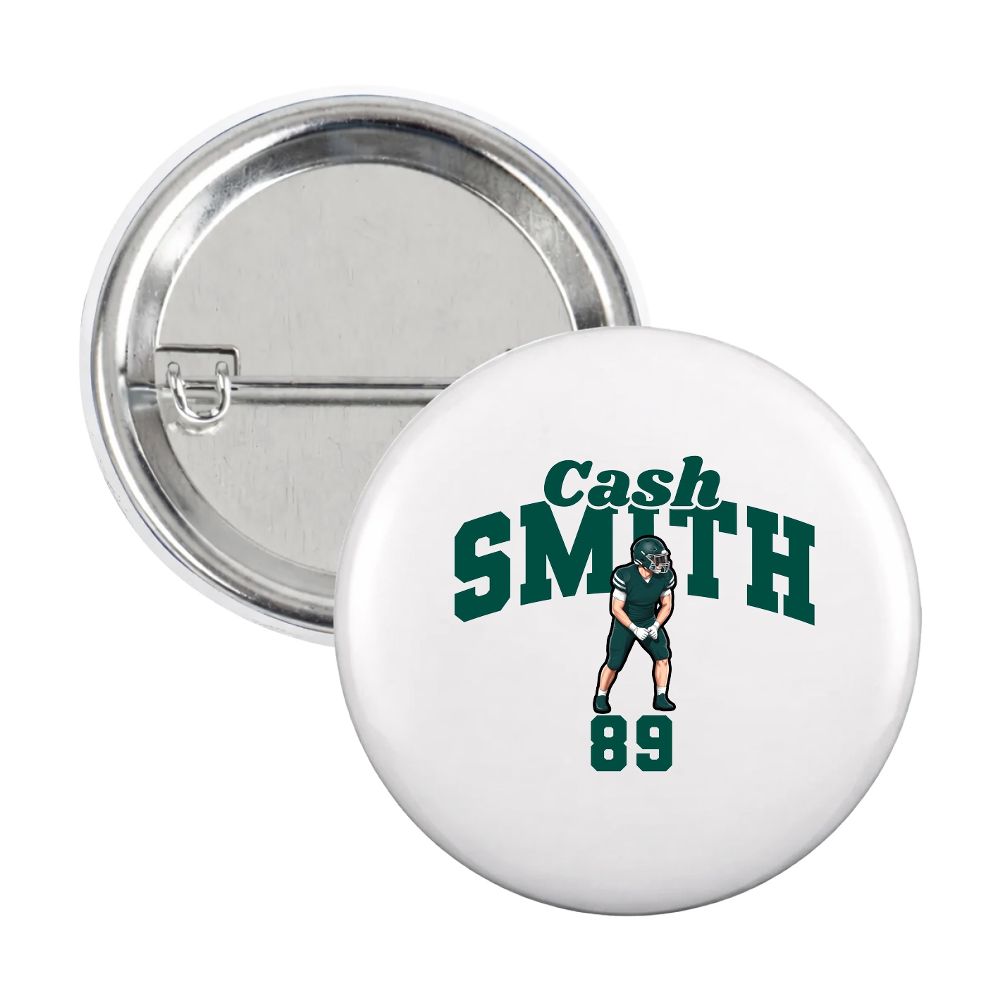 Game Day Button — Signature Arch in White