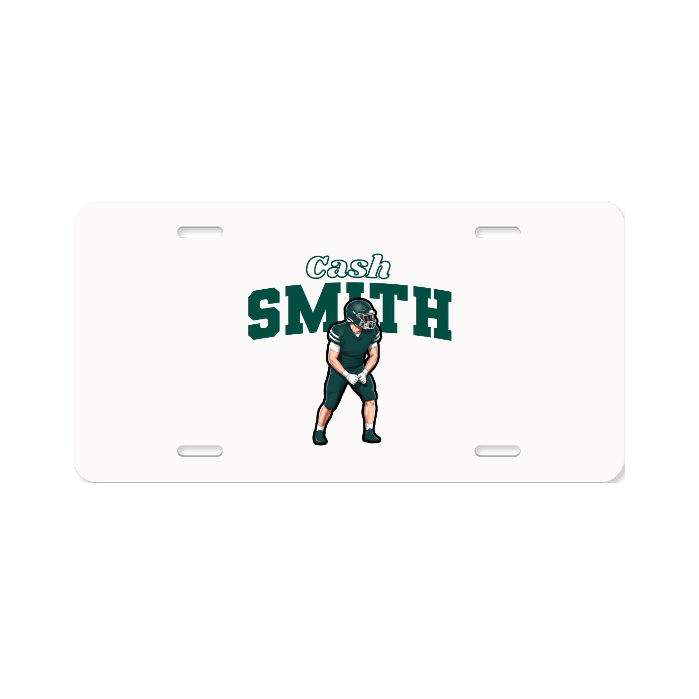 License Plate — Name Arch in Classic