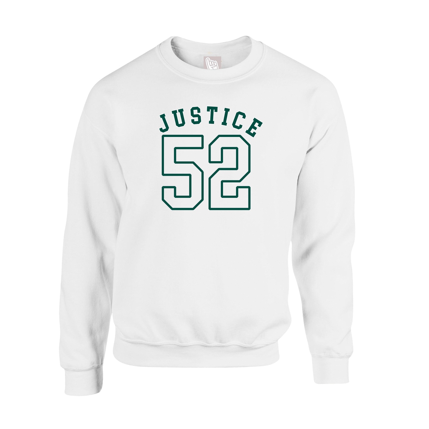 Fleece Crew — Shirsey Arch in White