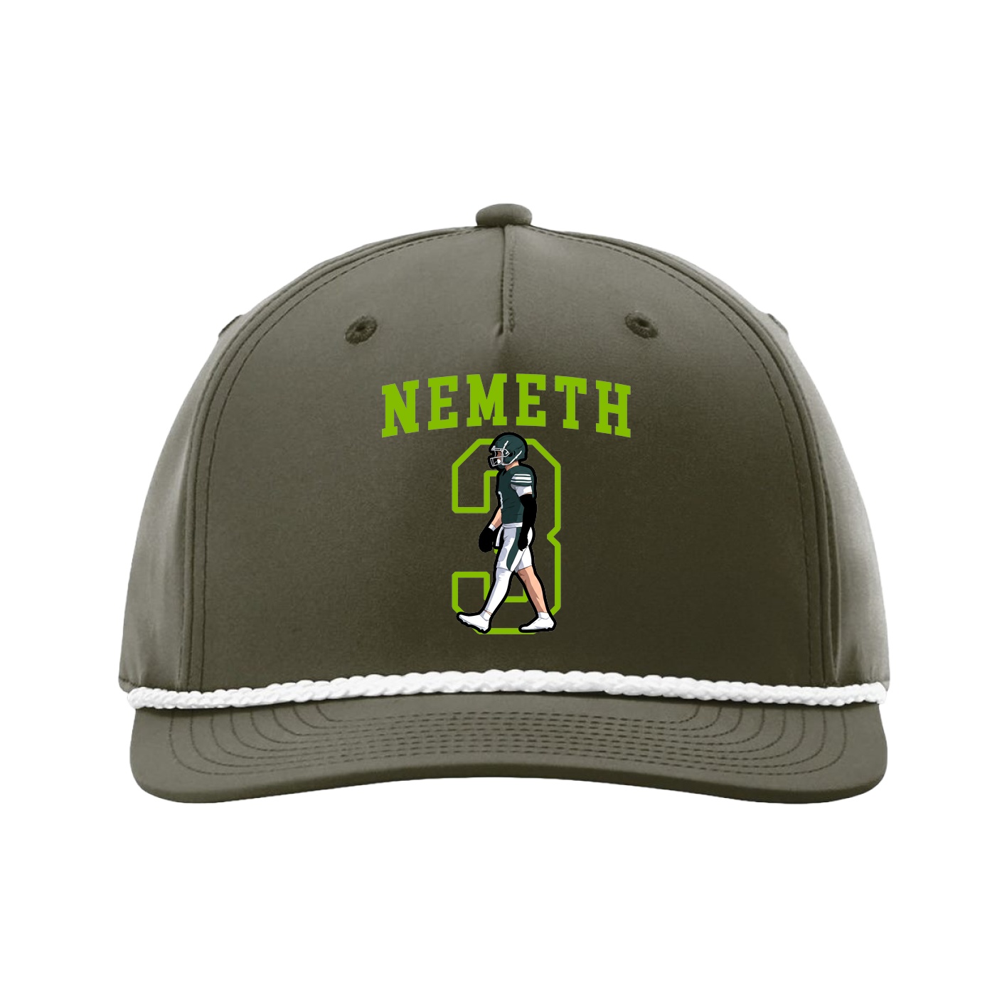 Five-Panel Classic Rope Cap — Shirsey in Green