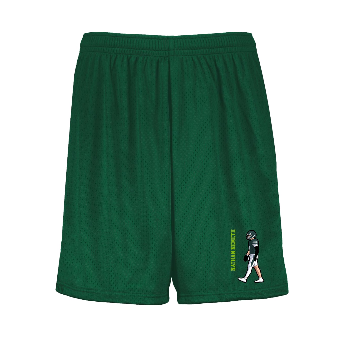Shorts — Name Vertical in Green