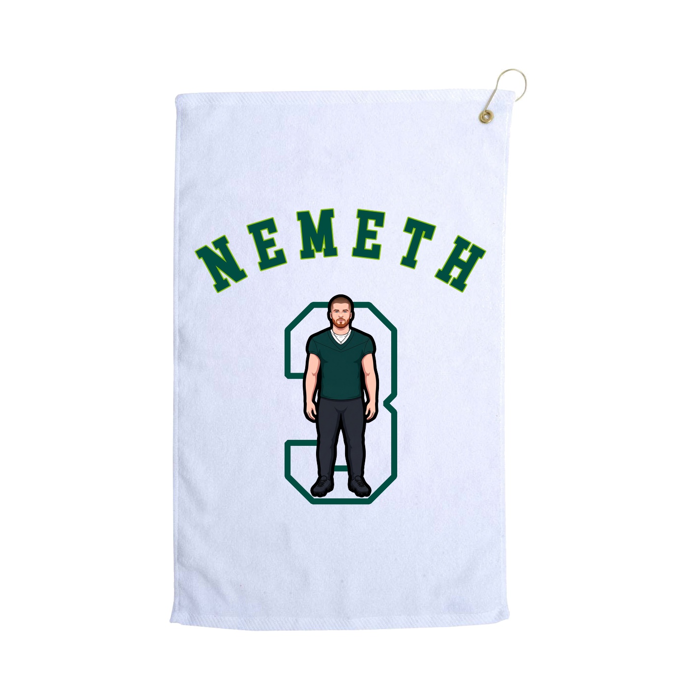 Golf Towel — Shirsey Arch in White