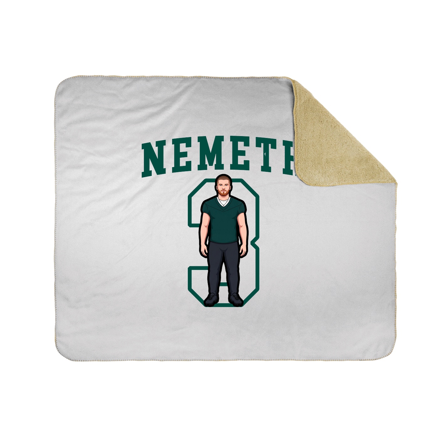 Throw Blanket — Shirsey in White
