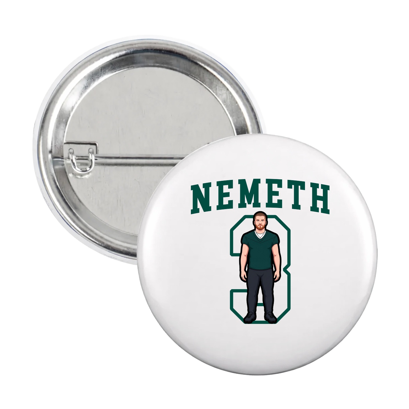 Game Day Button — Shirsey in White