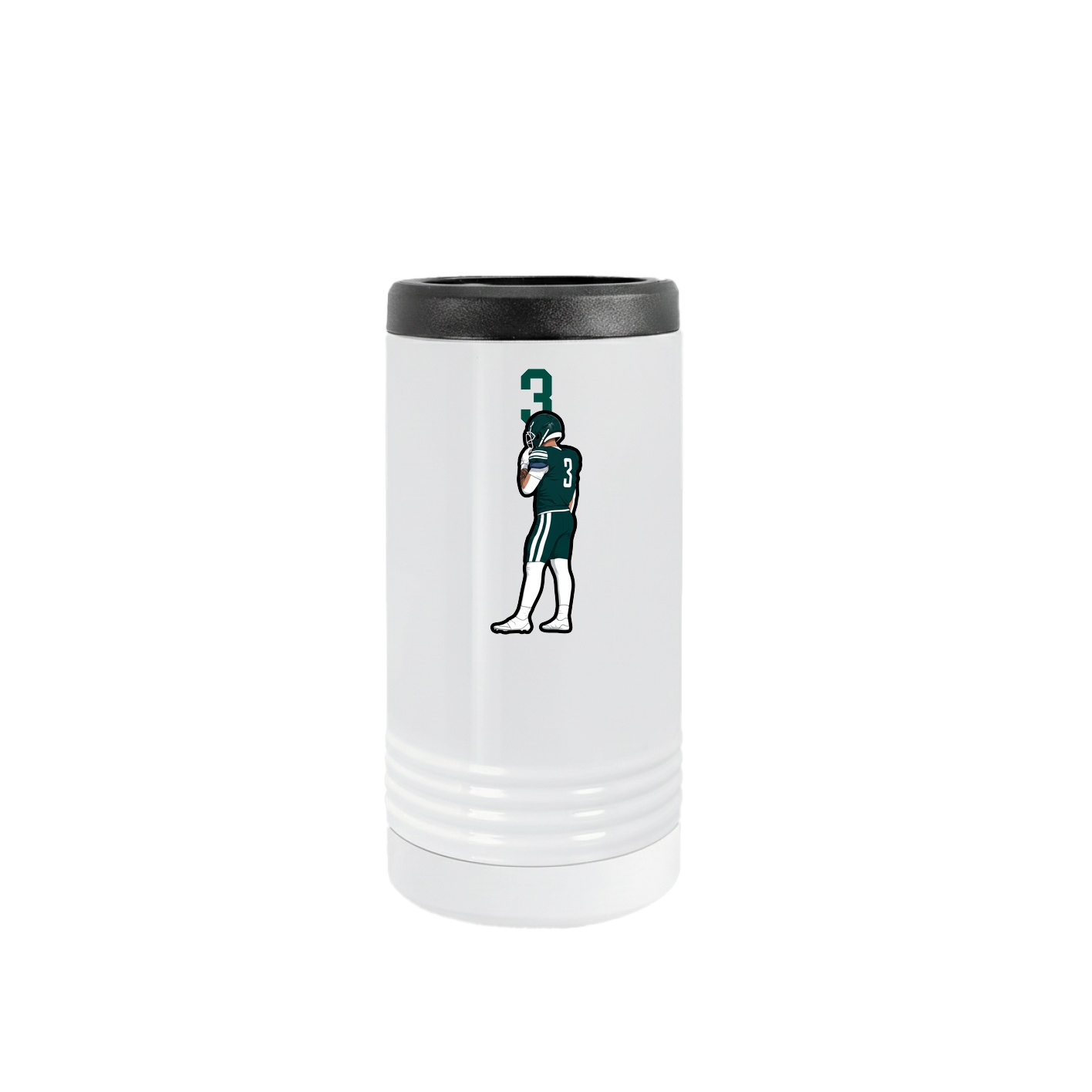 Slim Beverage Holder — Number Top in White