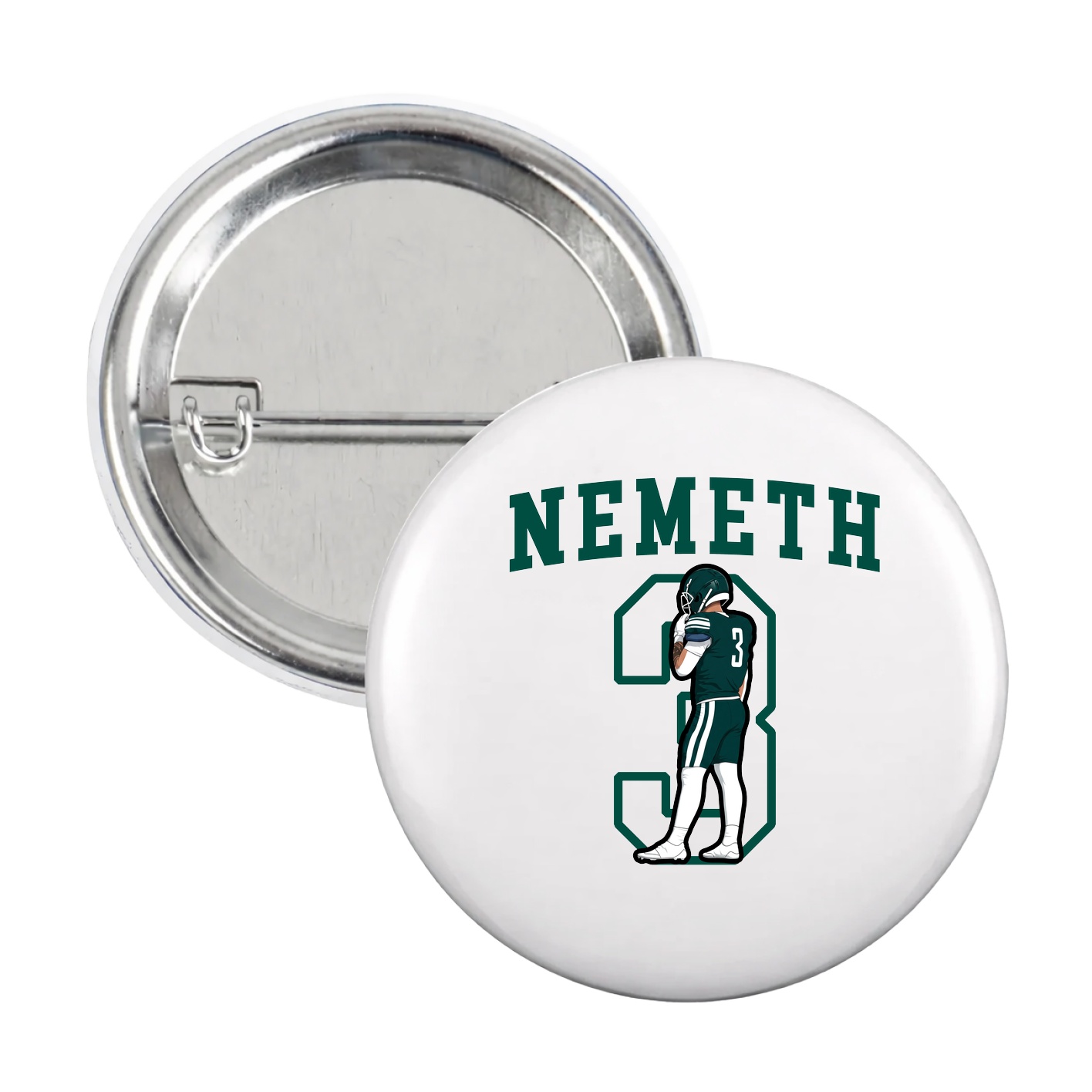 Game Day Button — Shirsey in White