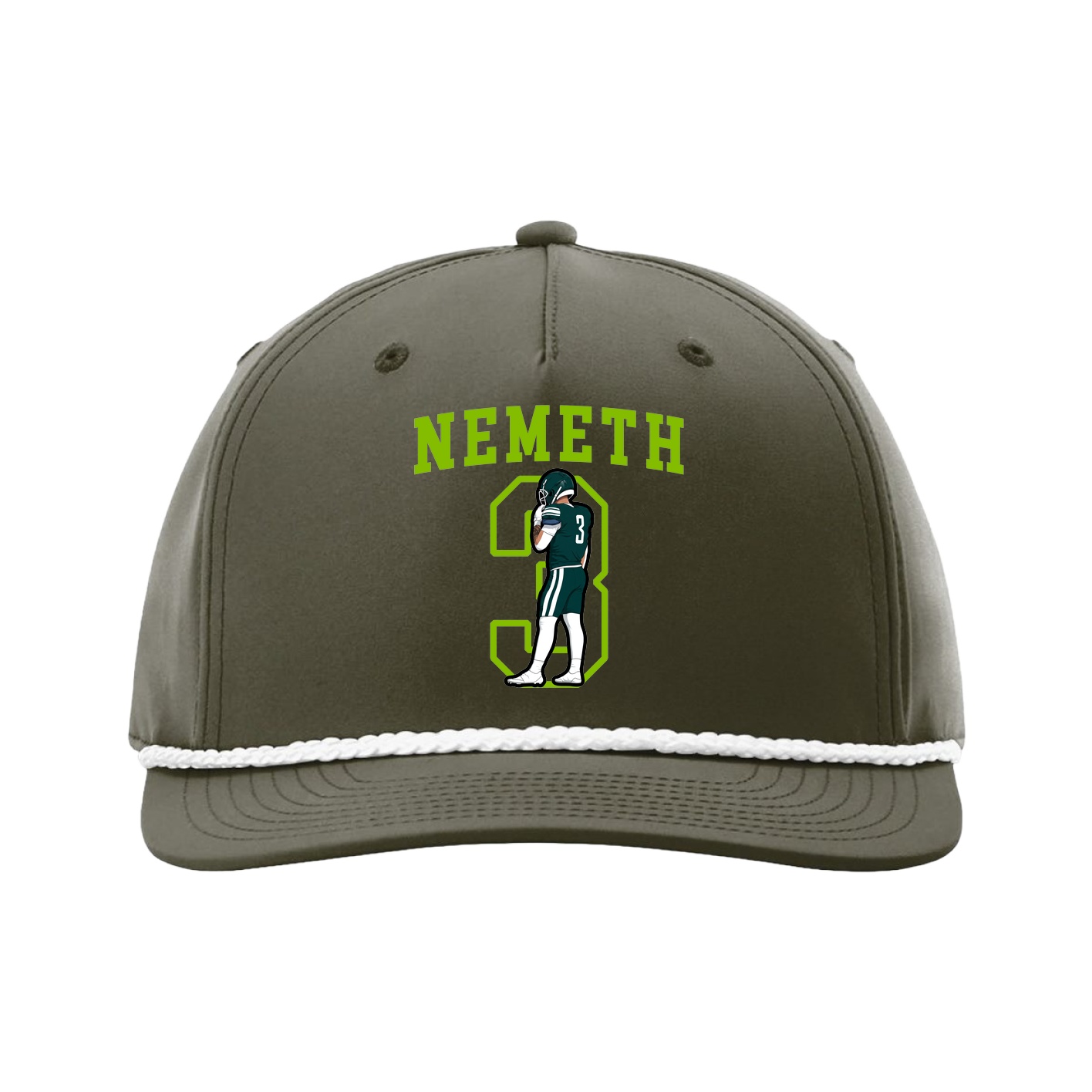 Five-Panel Classic Rope Cap — Shirsey in Green
