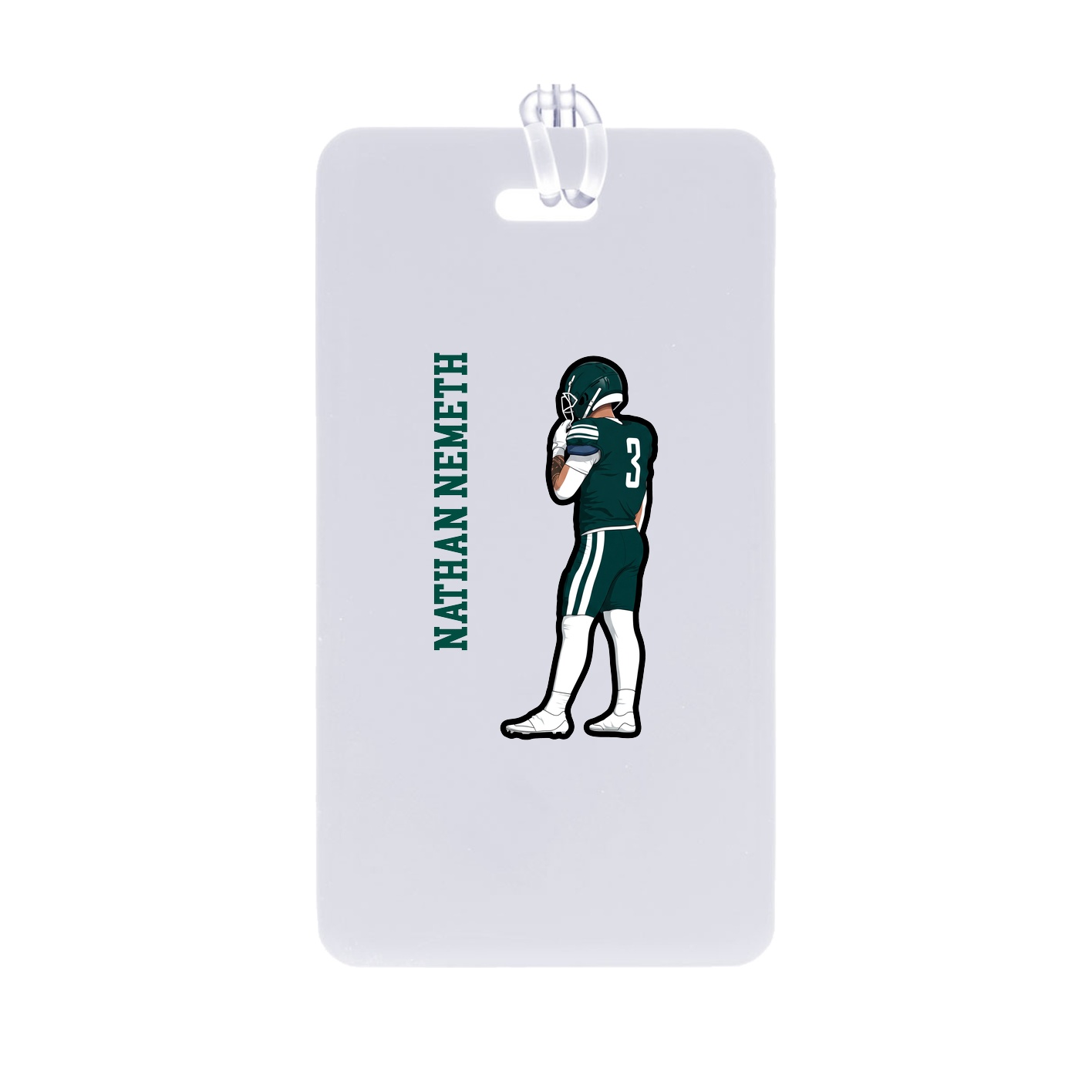 Bag Tag — Name Vertical in Classic