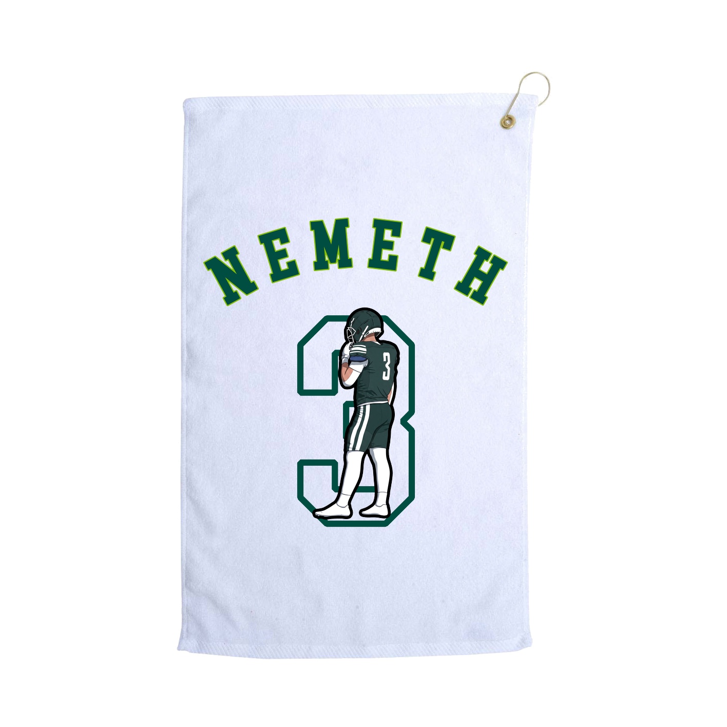 Golf Towel — Shirsey Arch in White