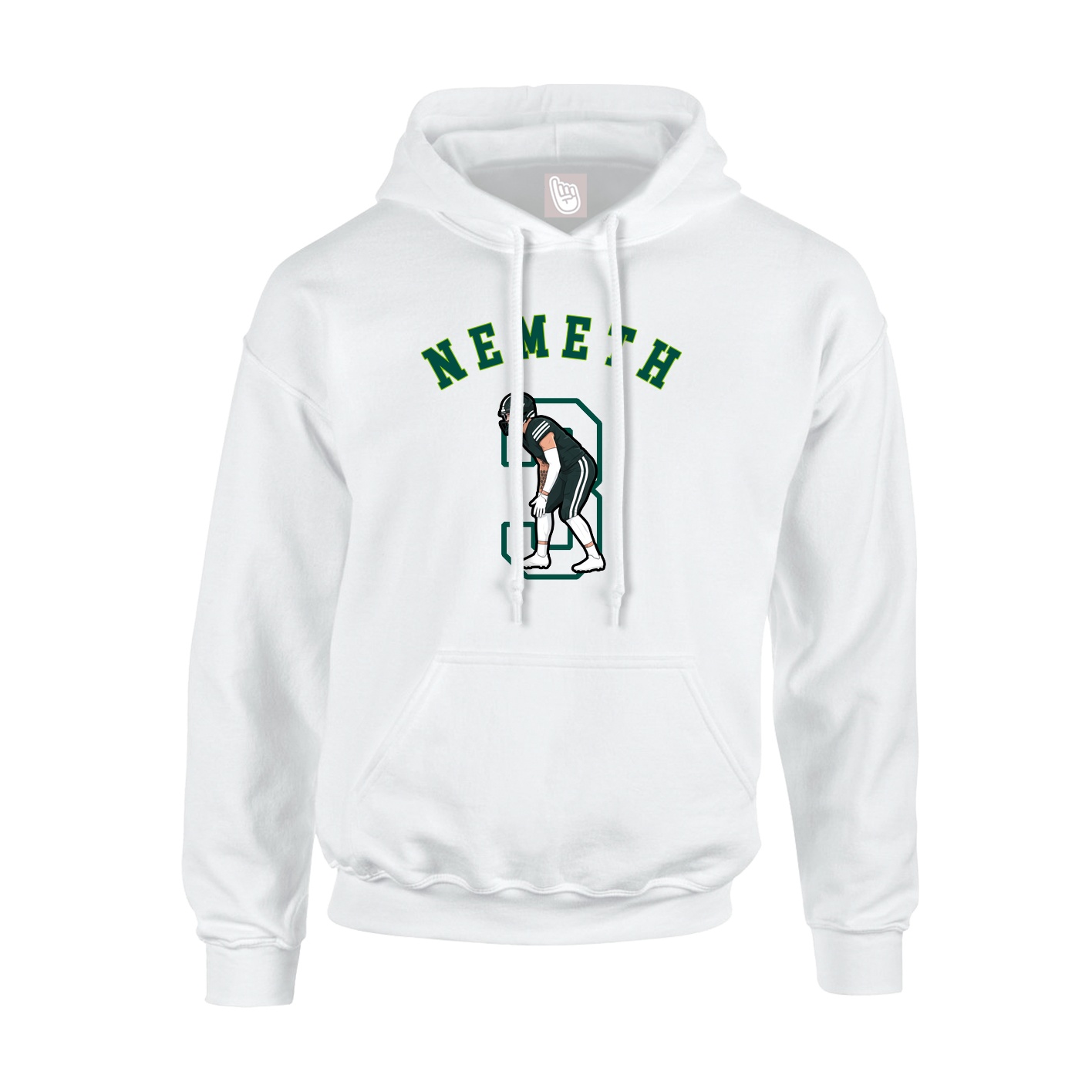 Youth Hoodie — Shirsey Arch in White