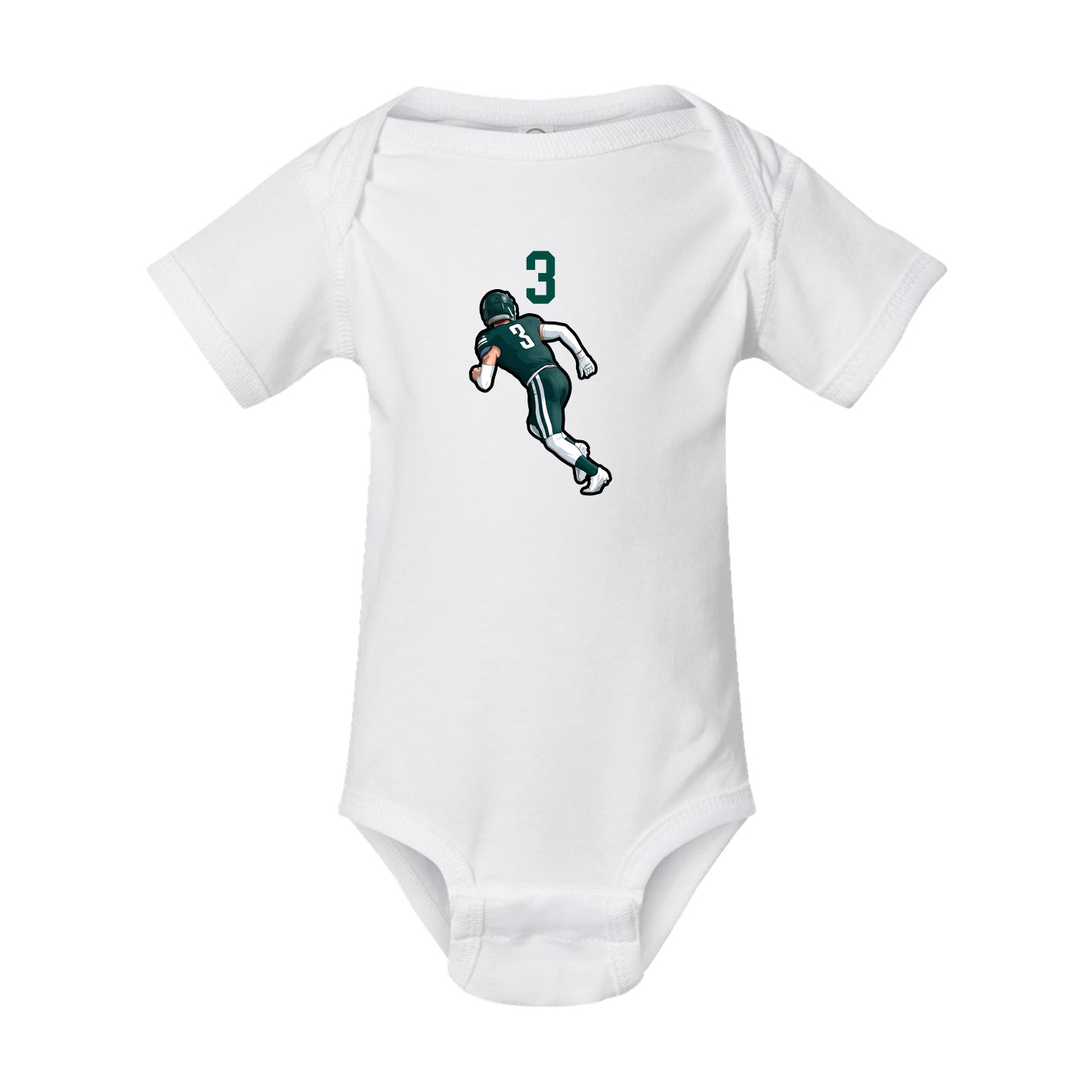 Baby Onesie — Number Top in White