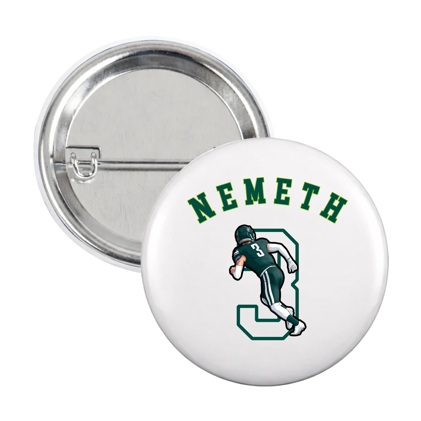 Game Day Button — Shirsey Arch in White