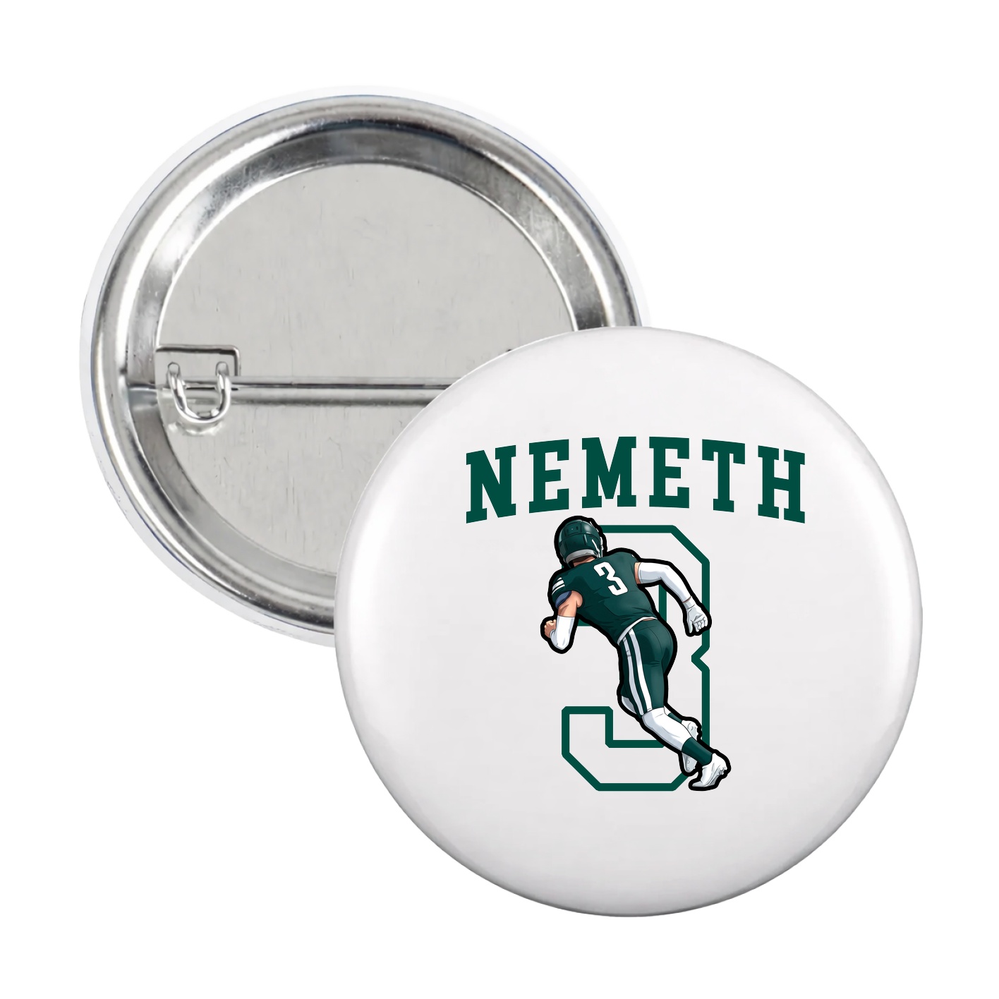 Game Day Button — Shirsey in White