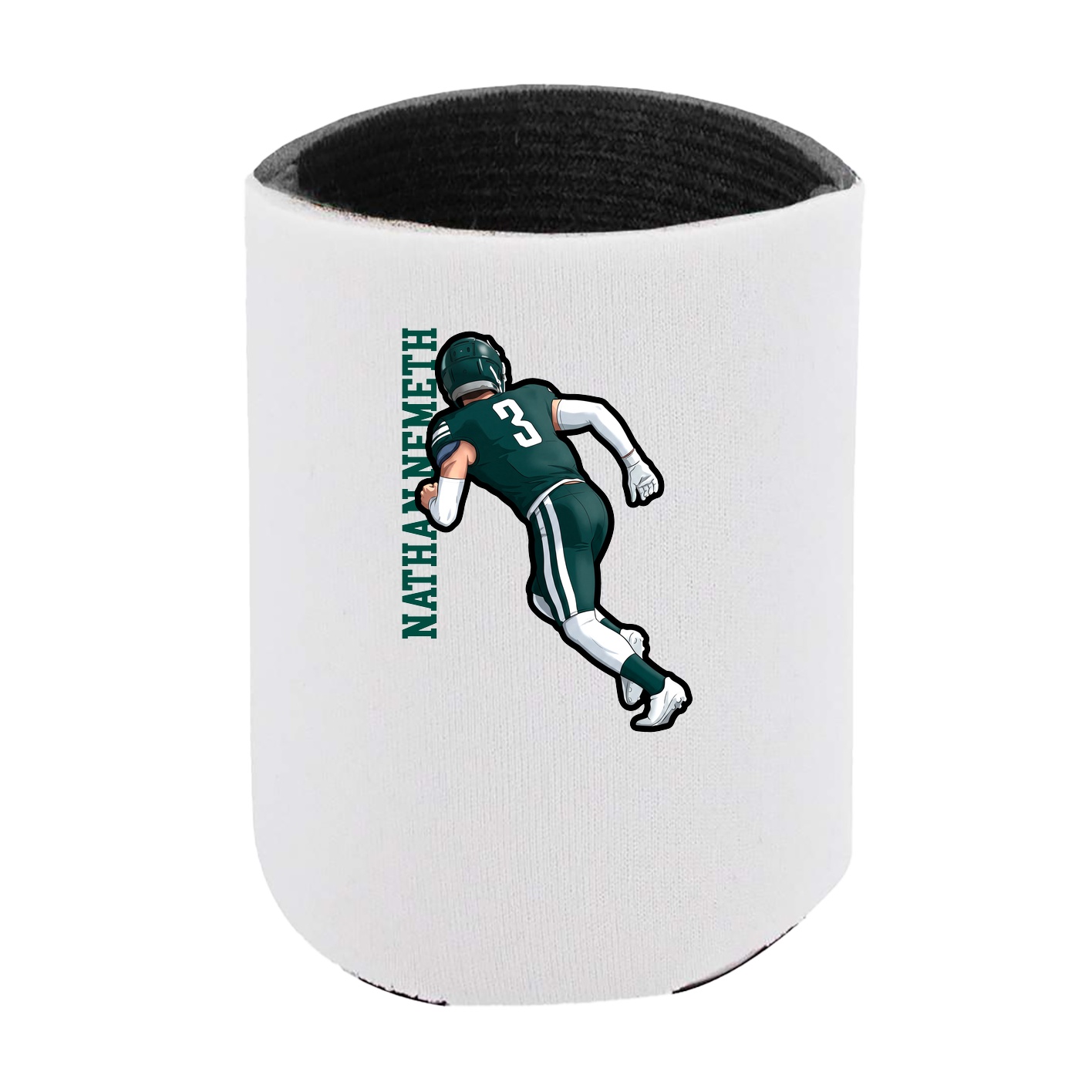 Can Holder — Name Vertical in White