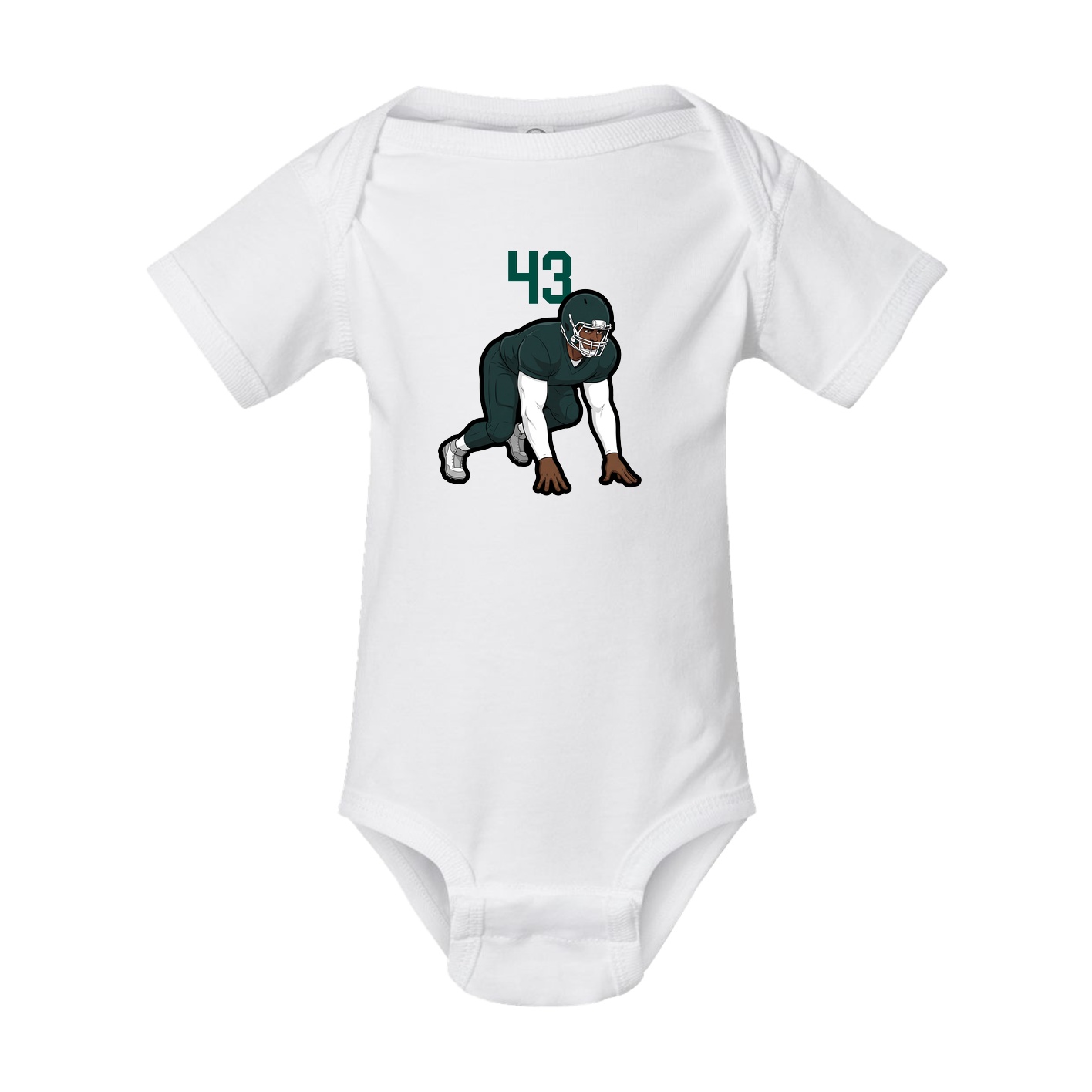 Baby Onesie — Number Top in White