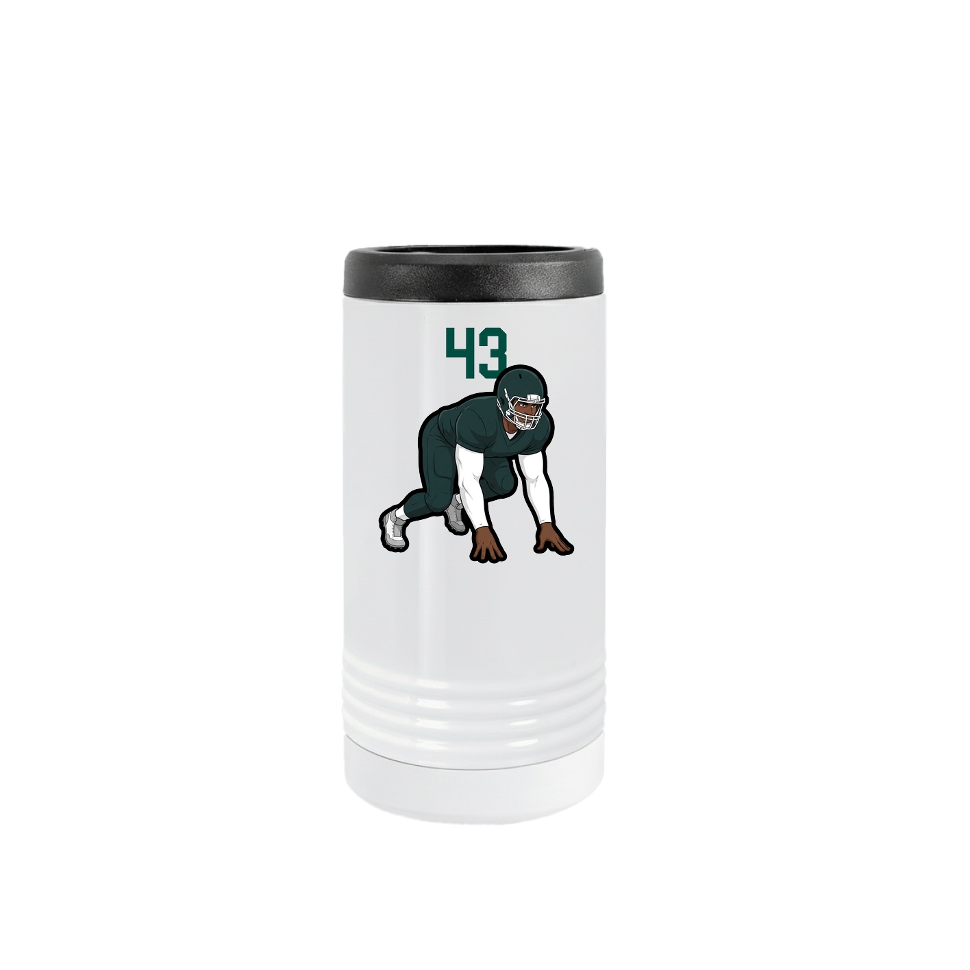 Slim Beverage Holder — Number Top in White